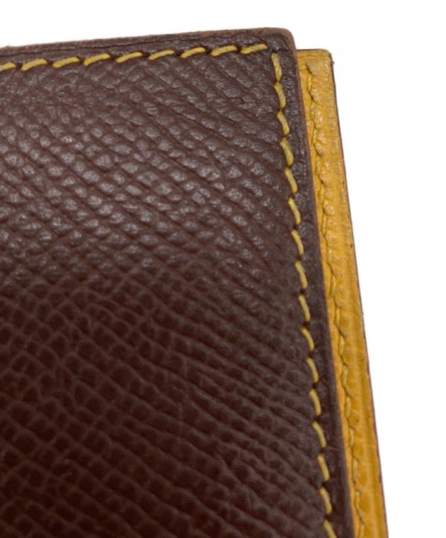 中古・古着通販】HERMES (エルメス) ブックカバー イエロー×ブラウン