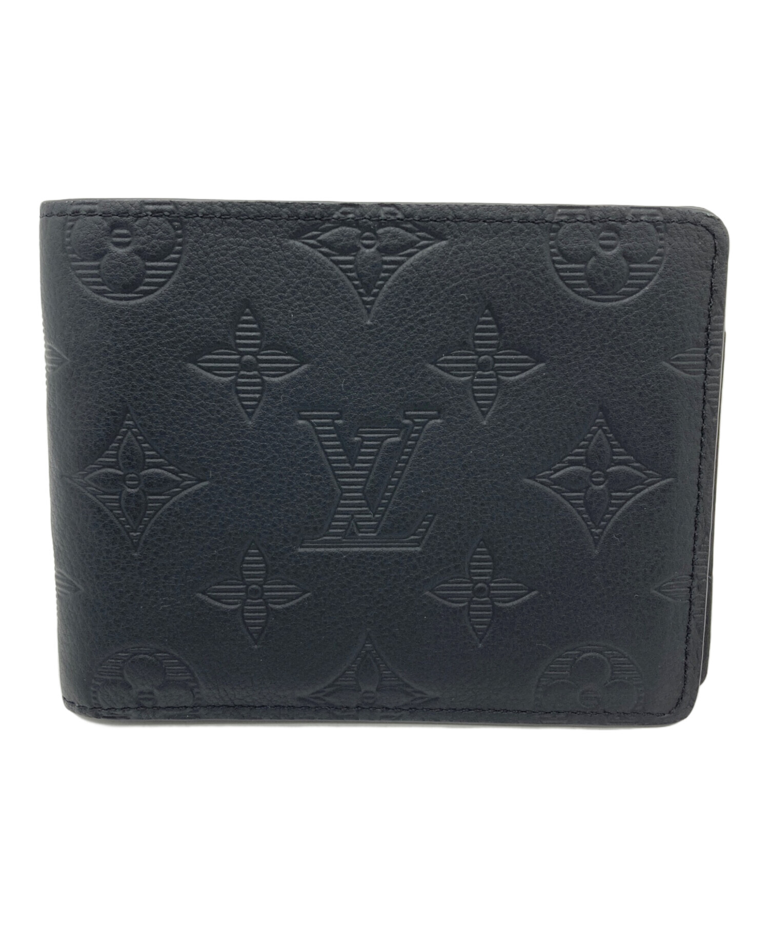 中古・古着通販】LOUIS VUITTON (ルイ ヴィトン) 2つ折り財布 ブラック