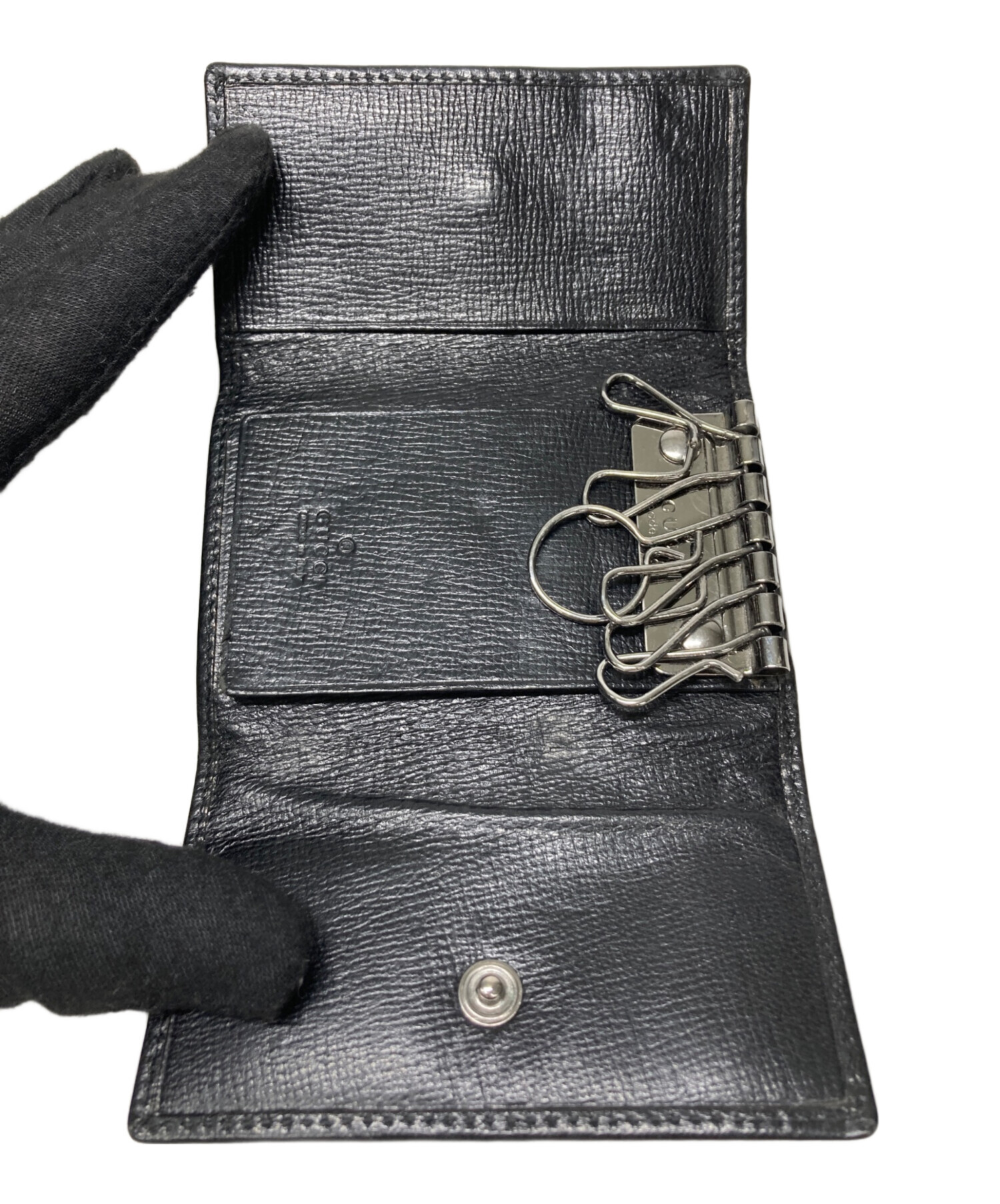 GUCCI キーケース　未使用品 中古・古着通販】GUCCI (グッチ) キーケース ブラック｜ブランド・古着