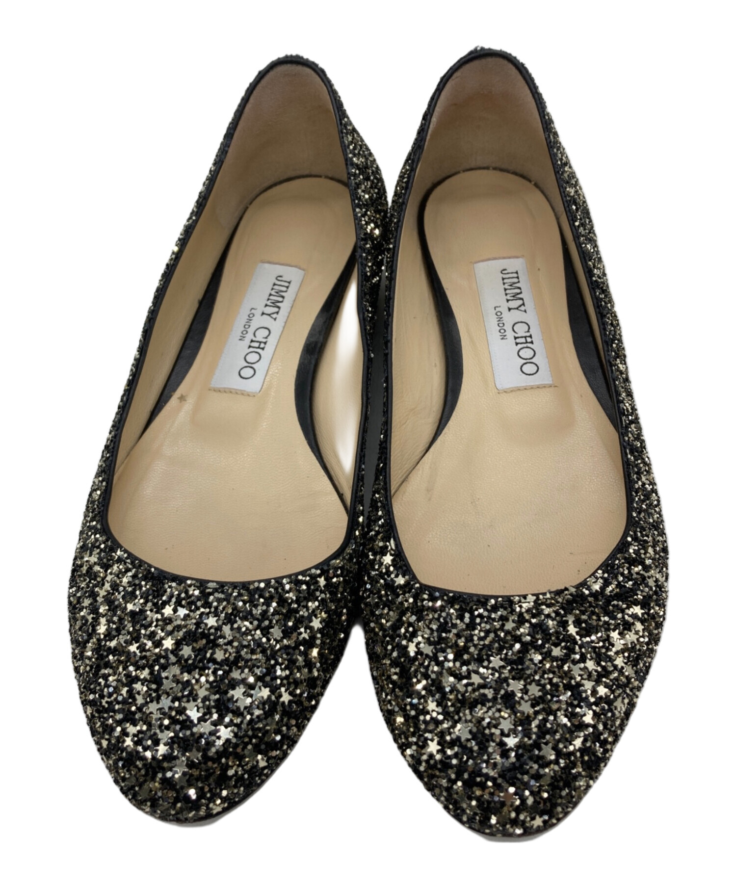 中古・古着通販】JIMMY CHOO (ジミーチュウ) フラットパンプス