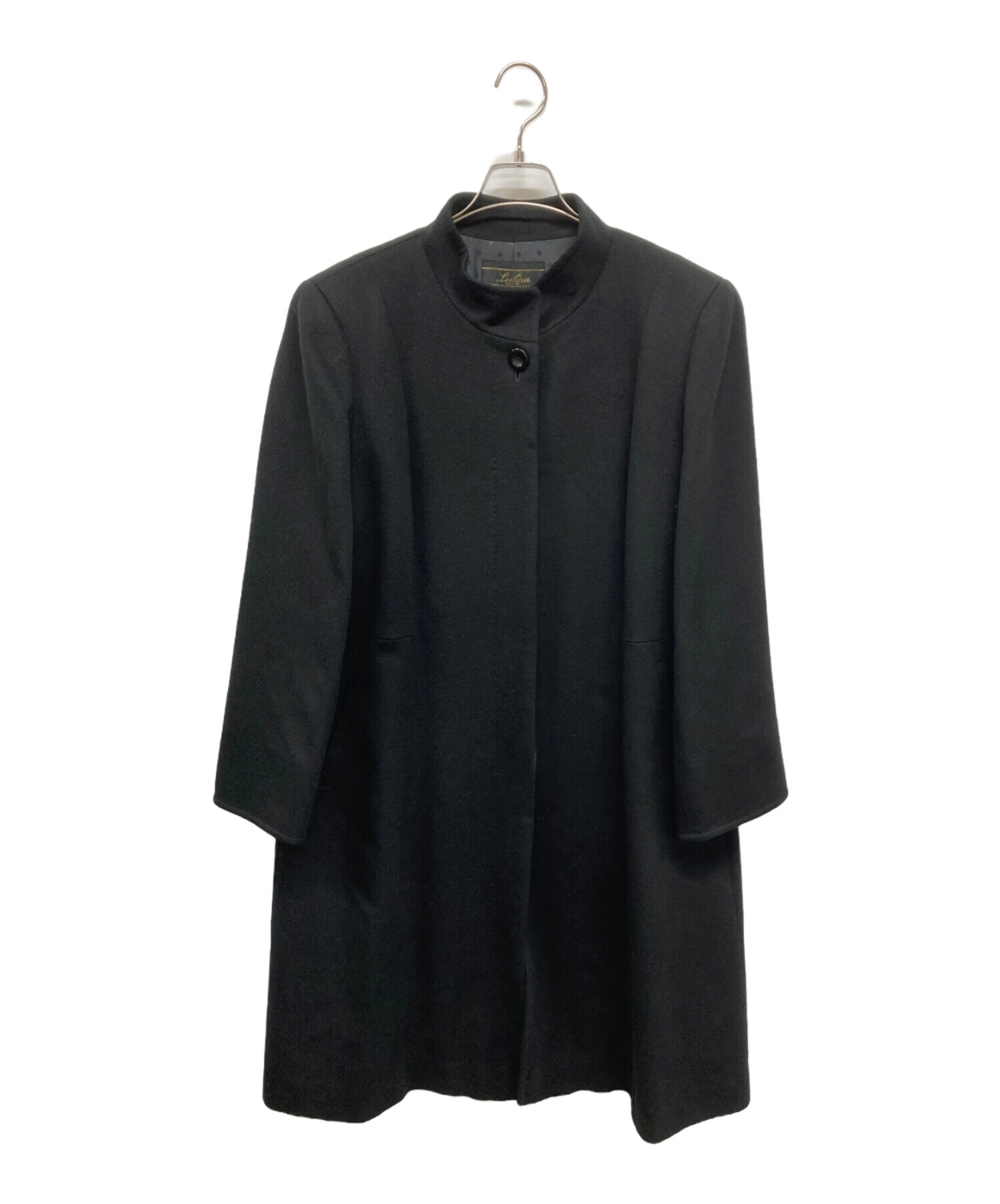 中古・古着通販】LEILIAN (レリアン) スタンドカラーコート ブラック