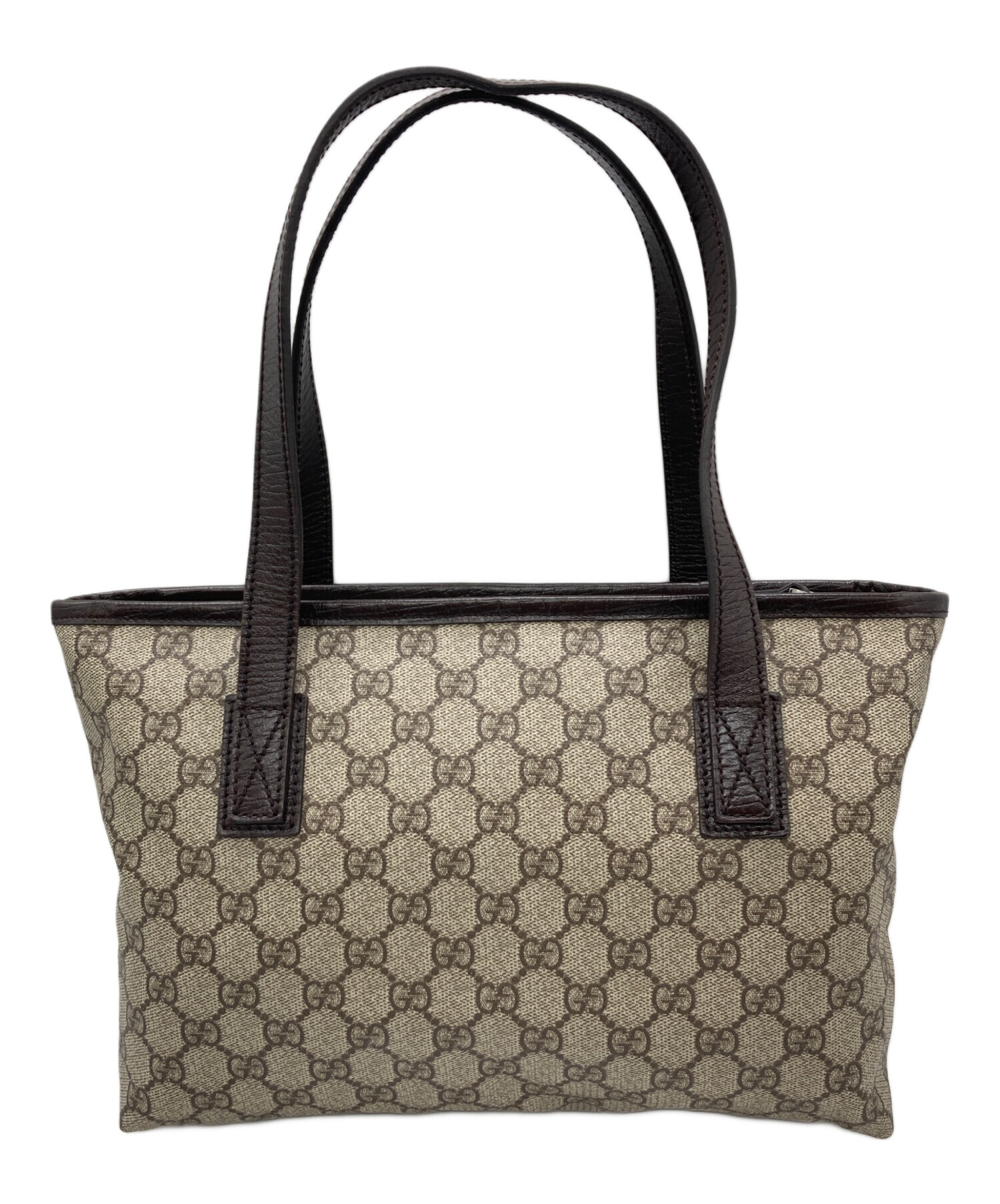 中古・古着通販】GUCCI (グッチ) トートバッグ ベージュ×ブラウン