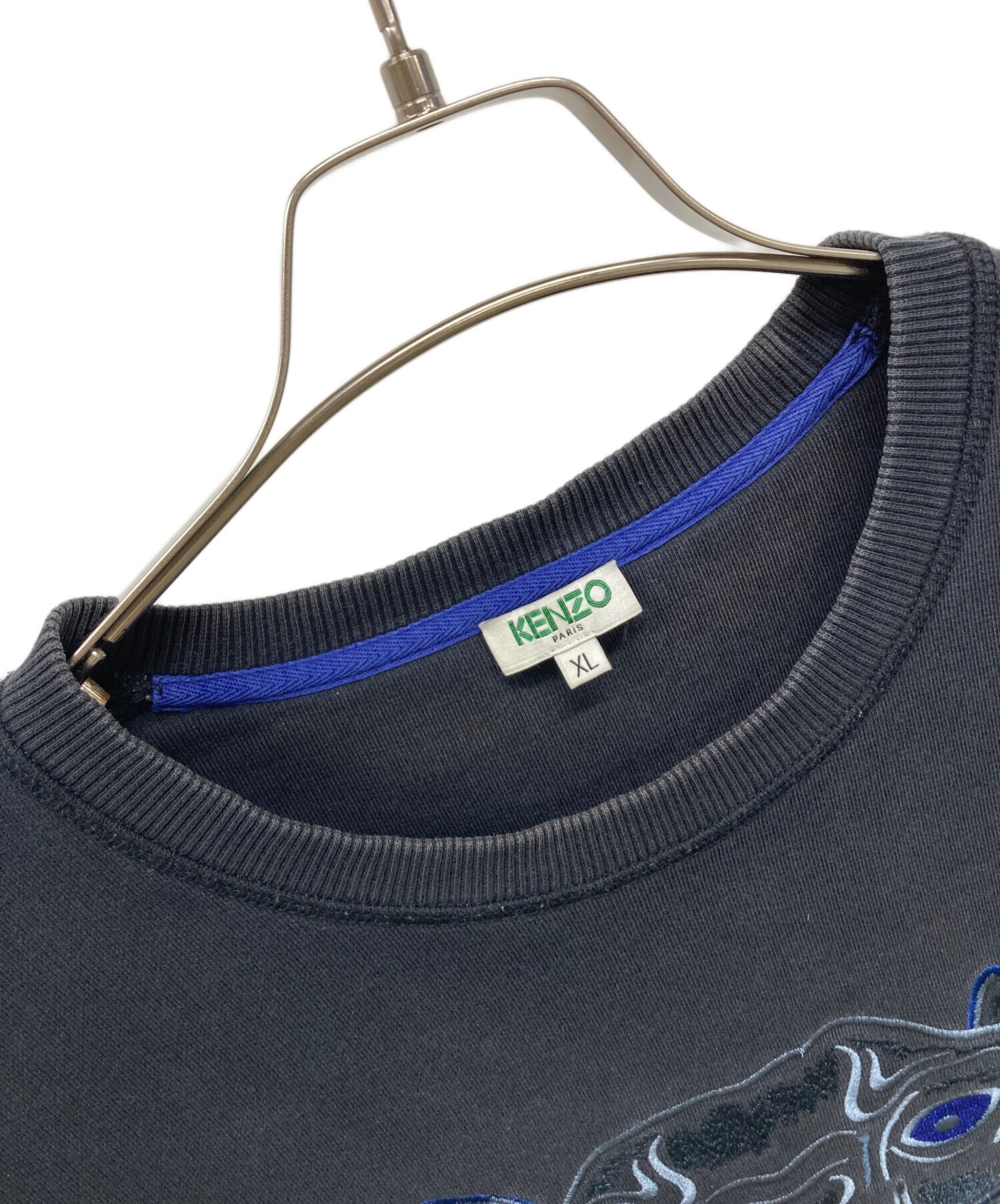 中古・古着通販】KENZO (ケンゾー) クルーネックスウェット ブラック