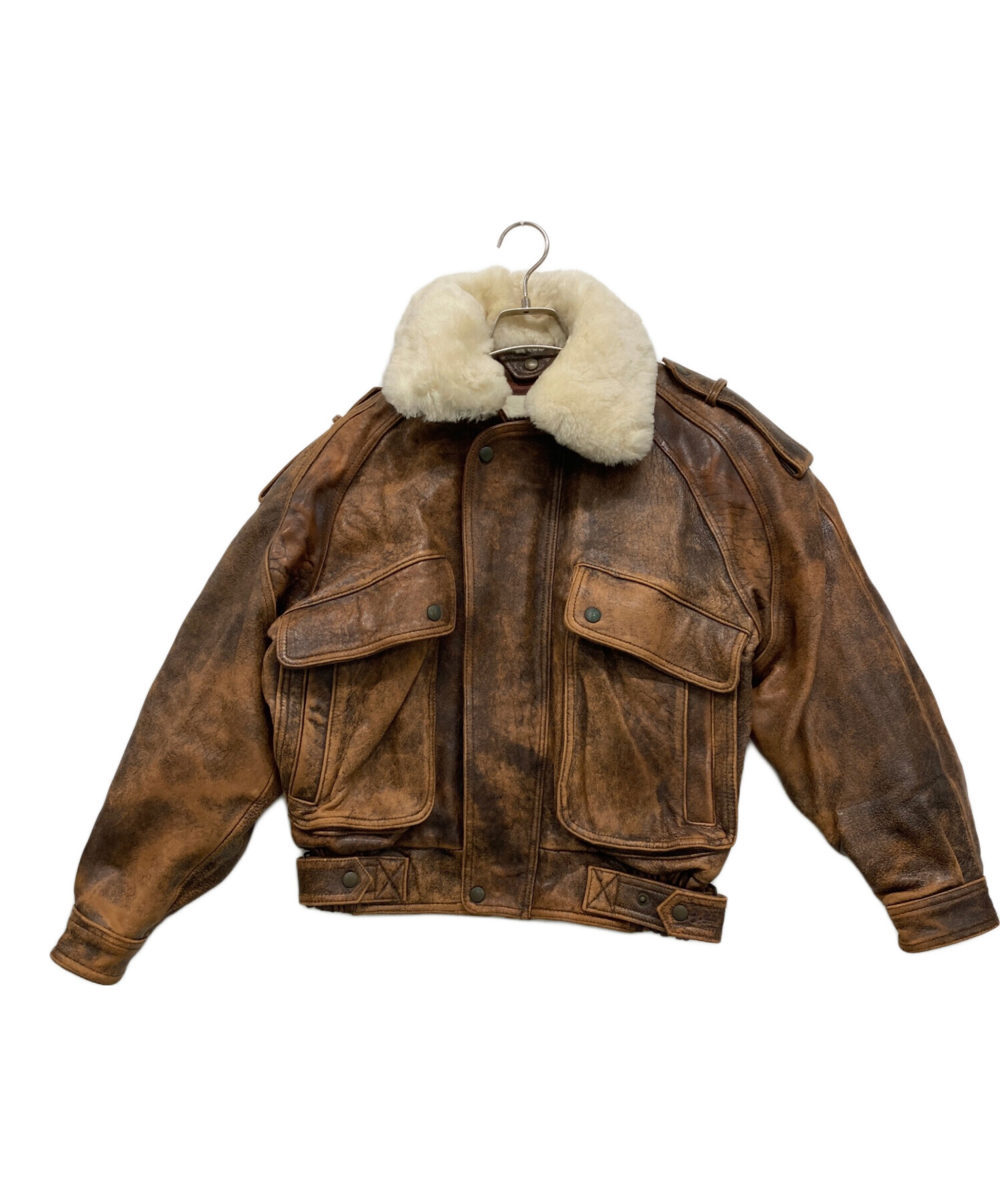 Wind Armor ウィンドアーマー ブラウンレザー 中古・古着通販】Wind Armor (ウィンドアーマー) G1レザージャケット