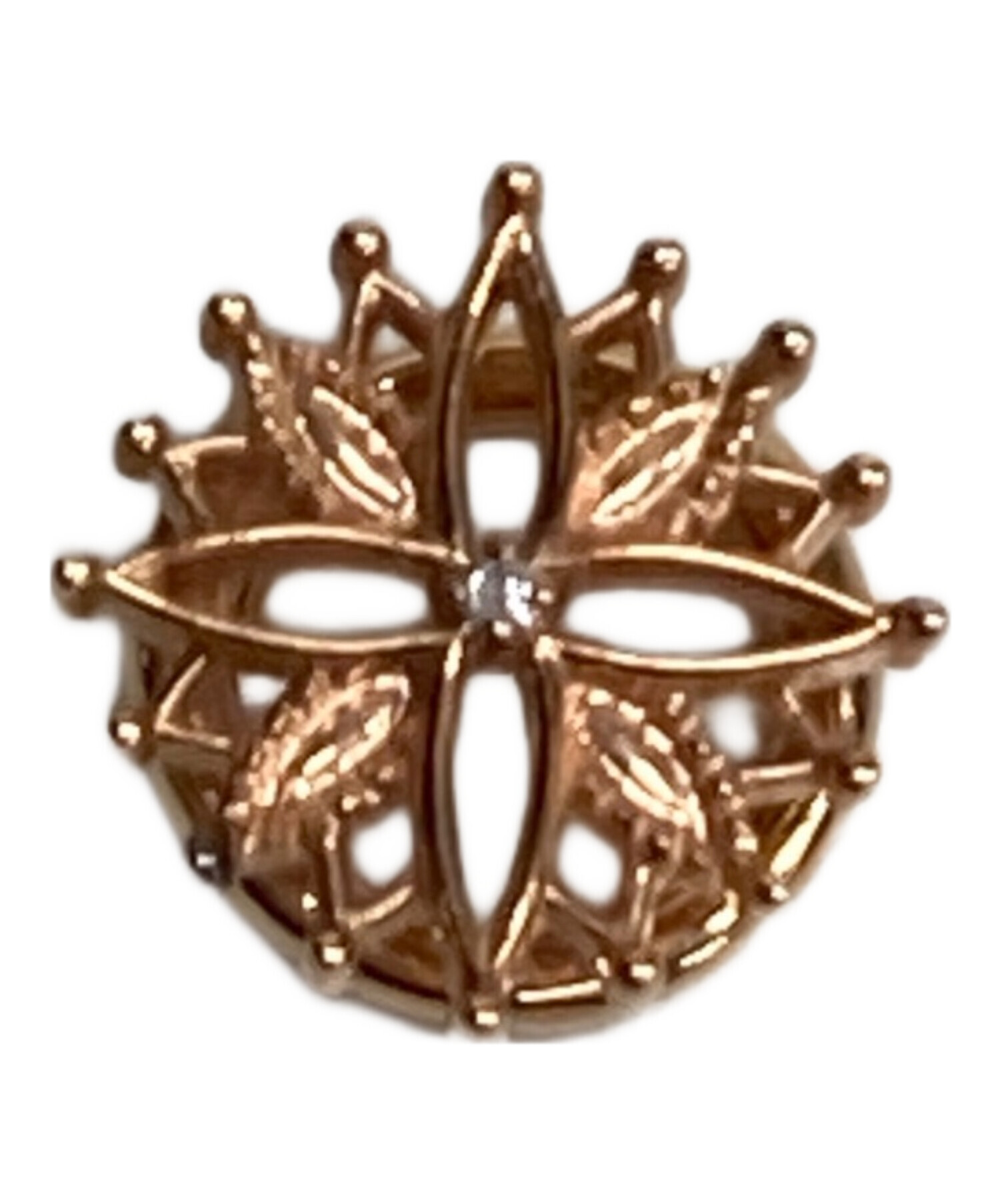 中古・古着通販】ete (エテ) ループイヤリング ブロンズ｜ブランド