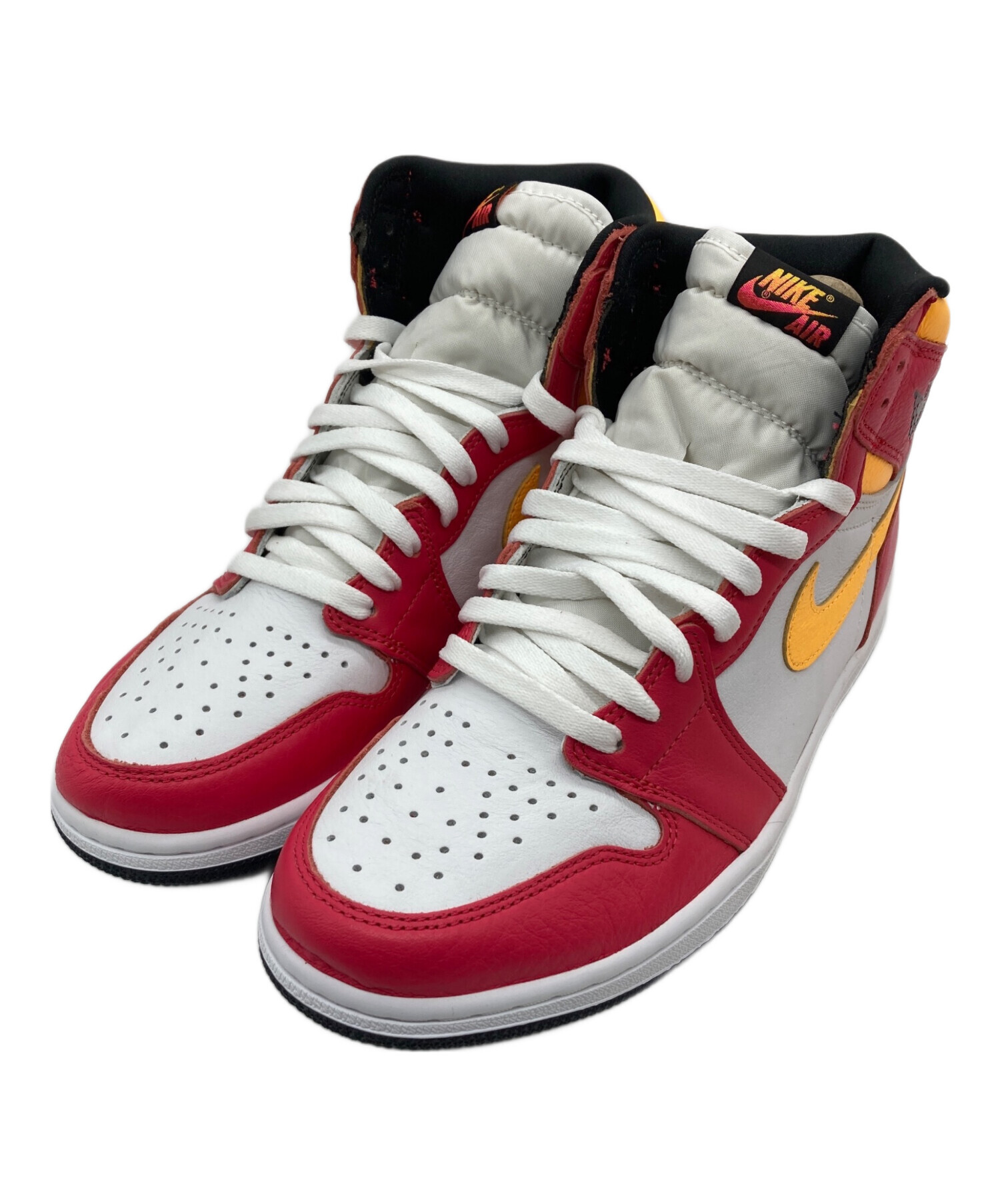 中古・古着通販】NIKE (ナイキ) ハイカットスニーカー イエロー×ピンク 
