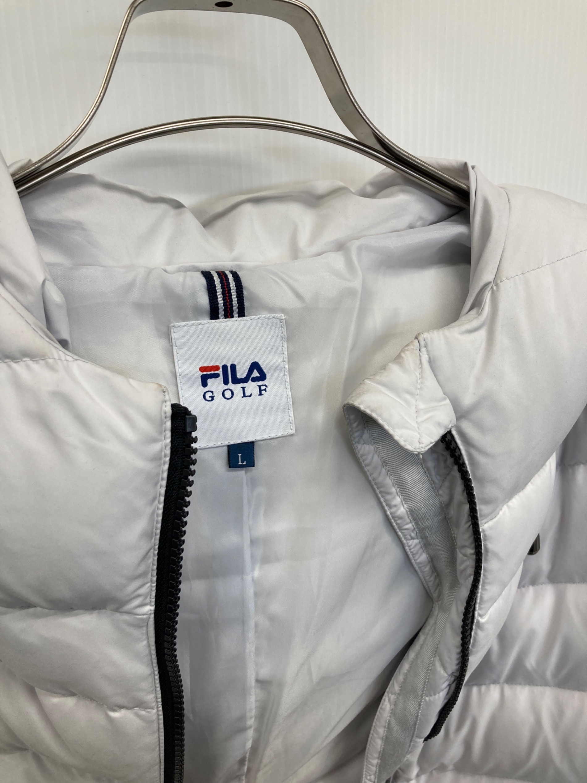 中古・古着通販】FILA GOLF (フィラゴルフ) ダウンコート ホワイト
