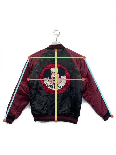 中古・古着通販】Disney (ディズニー) スカジャン ブラック×レッド