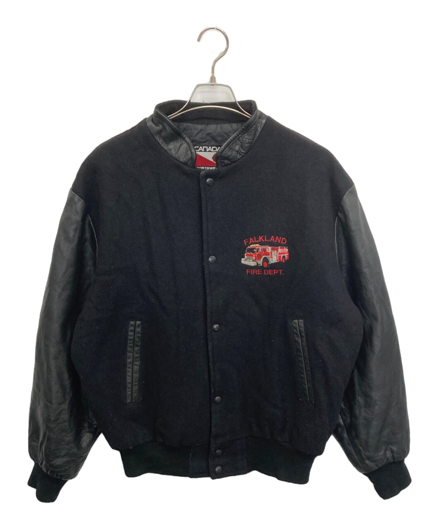 中古・古着通販】CANADA (カナダ) スタジャン ブラック サイズ:M