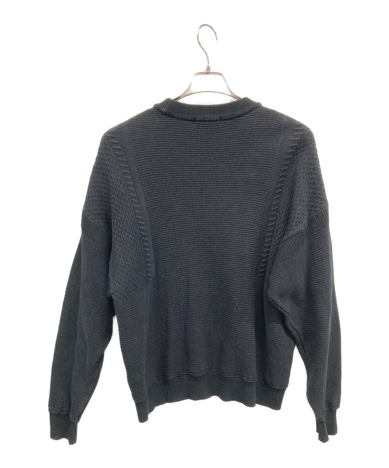 中古・古着通販】yashiki (ヤシキ) 厚手ニット ブラック サイズ:SIZE 1 