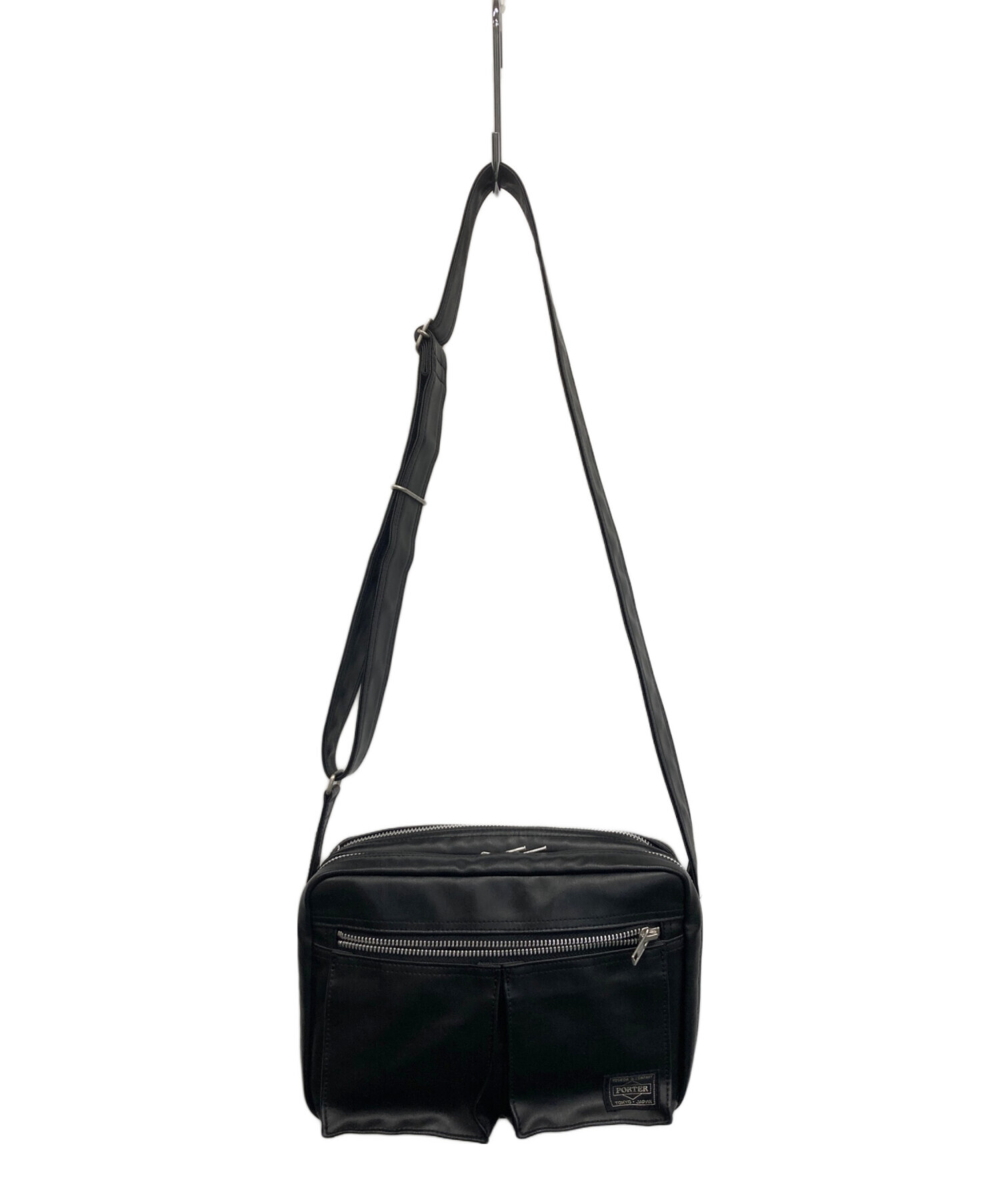 中古・古着通販】PORTER (ポーター) ショルダーバッグ ブラック