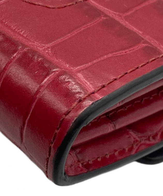 中古・古着通販】MULBERRY (マルベリー) 2つ折り財布 レッド｜ブランド