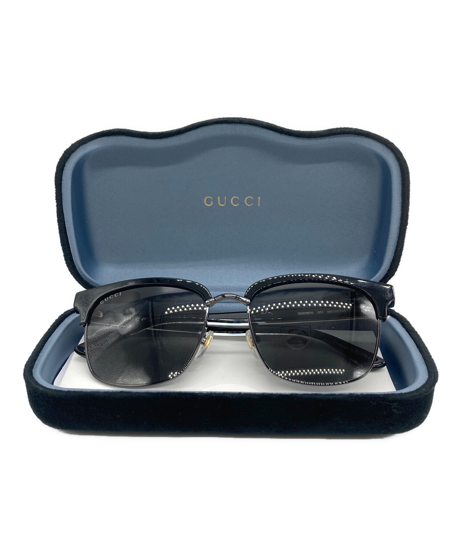 中古・古着通販】GUCCI (グッチ) サングラス ブラック サイズ:56□18