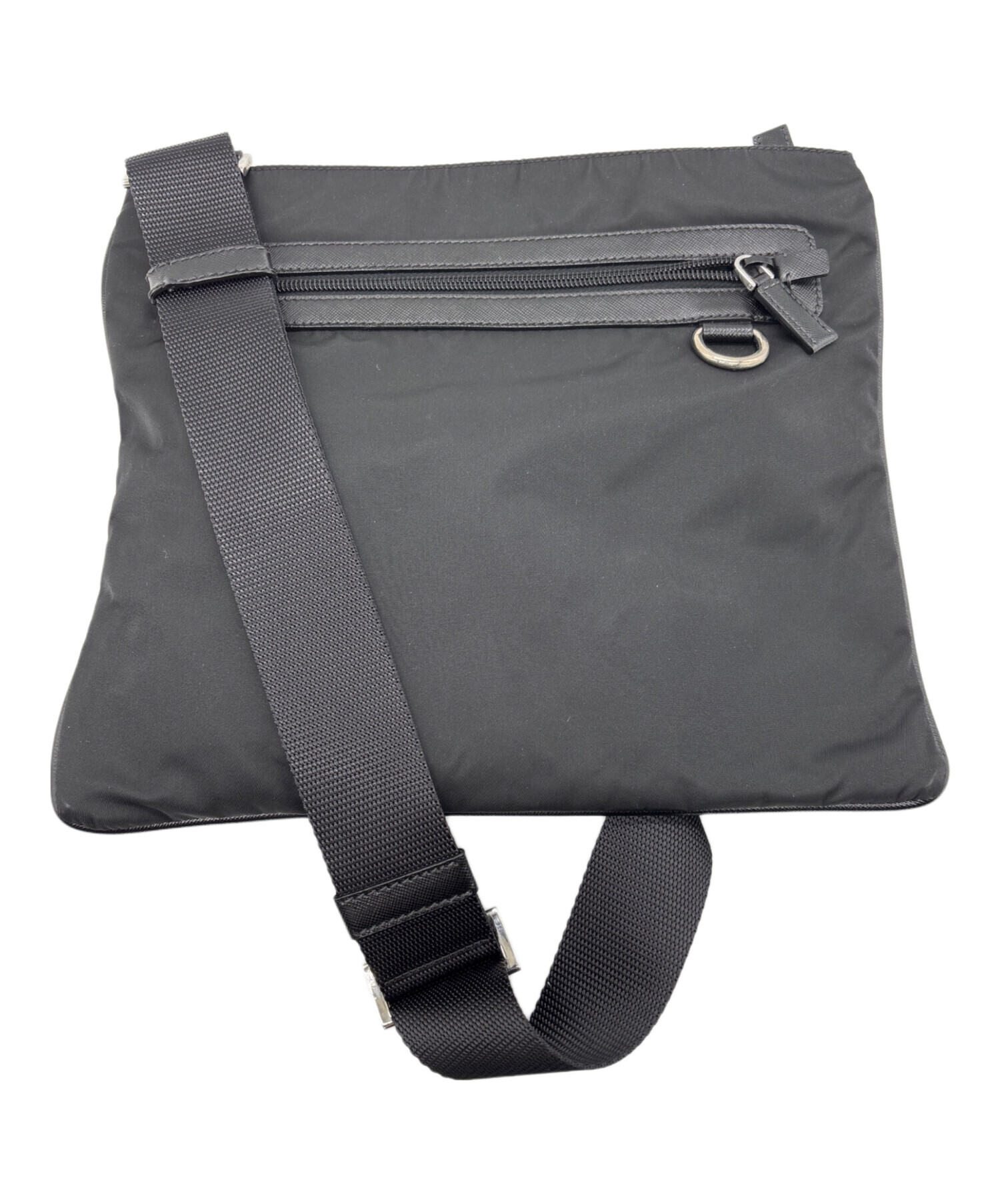 中古・古着通販】PRADA (プラダ) ナイロンショルダーバッグ ブラック