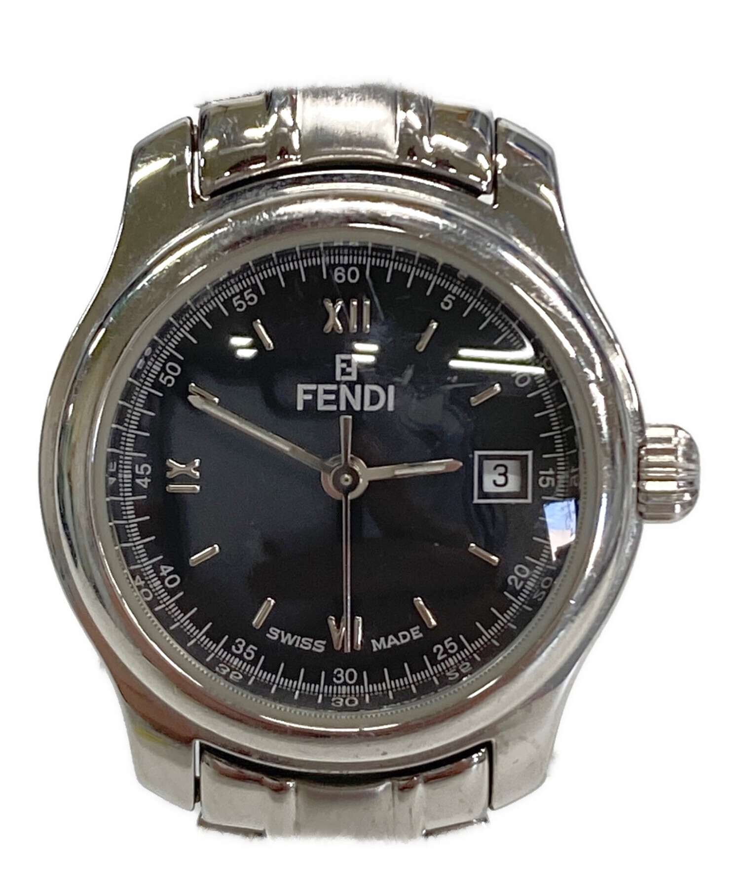 中古・古着通販】FENDI (フェンディ) 腕時計 ブラック｜ブランド・古着 
