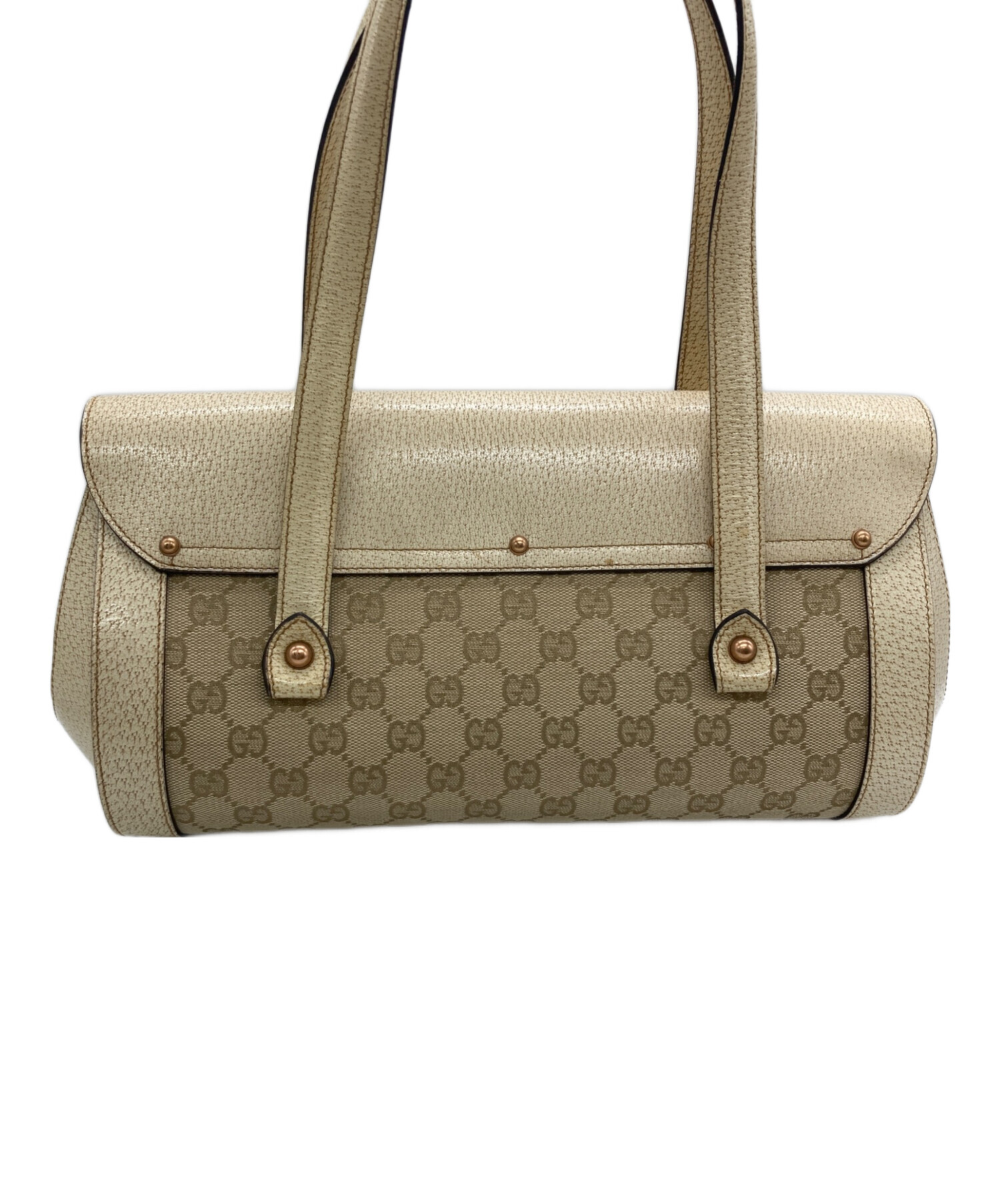 中古・古着通販】GUCCI (グッチ) ハンドバッグ ベージュ｜ブランド 