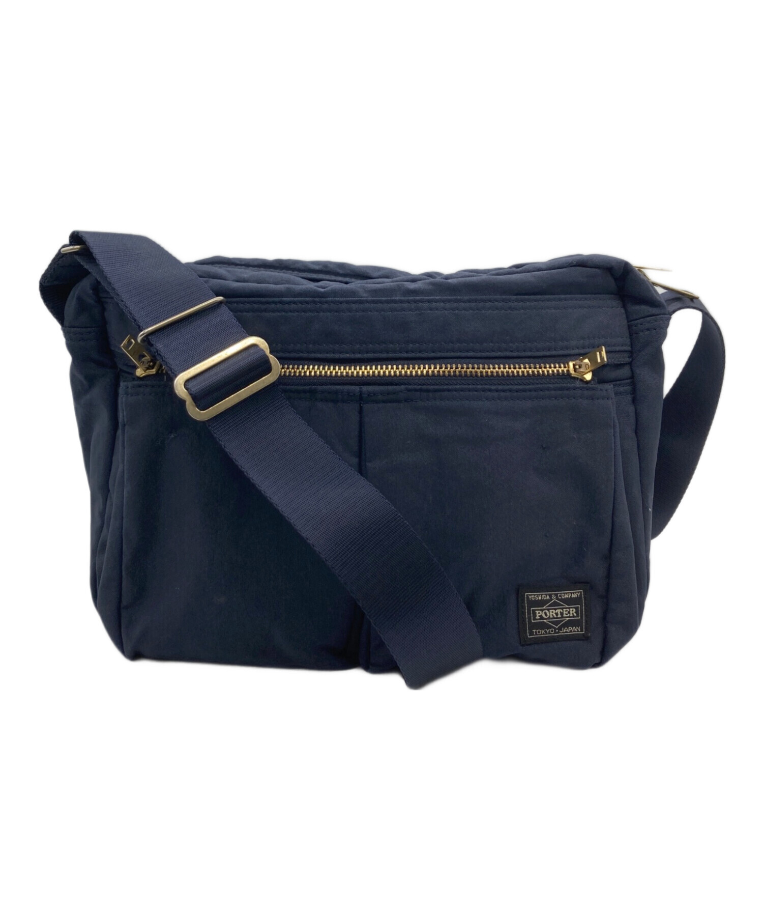 PORTER ショルダーバック　美品 中古・古着通販】PORTER (ポーター) ショルダーバッグ ネイビー
