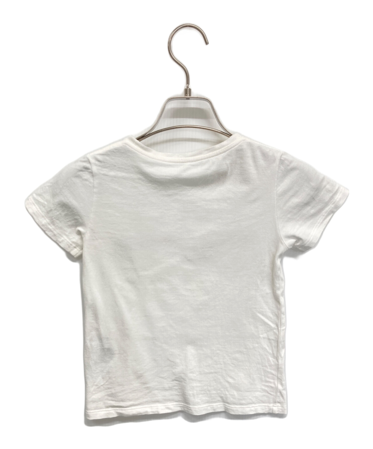 【美品】GUCCI　グッチ　ビッグロゴ刺繍Tシャツ　半袖　ホワイト　Sサイズ 中古・古着通販】GUCCI (グッチ) 半袖Tシャツ ホワイト サイズ:110cm