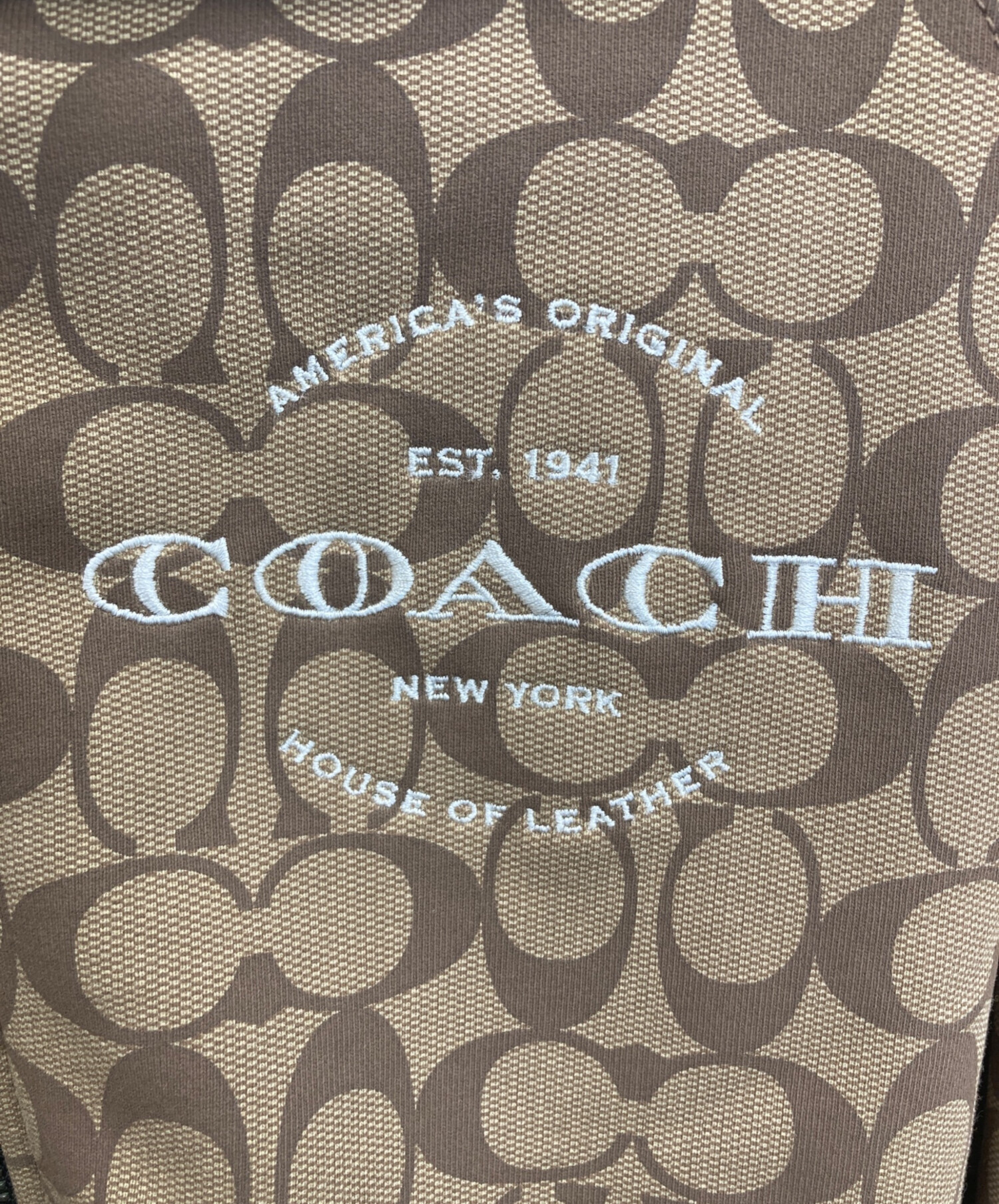 中古・古着通販】COACH (コーチ) ジップパーカー ブラウン×ブラック