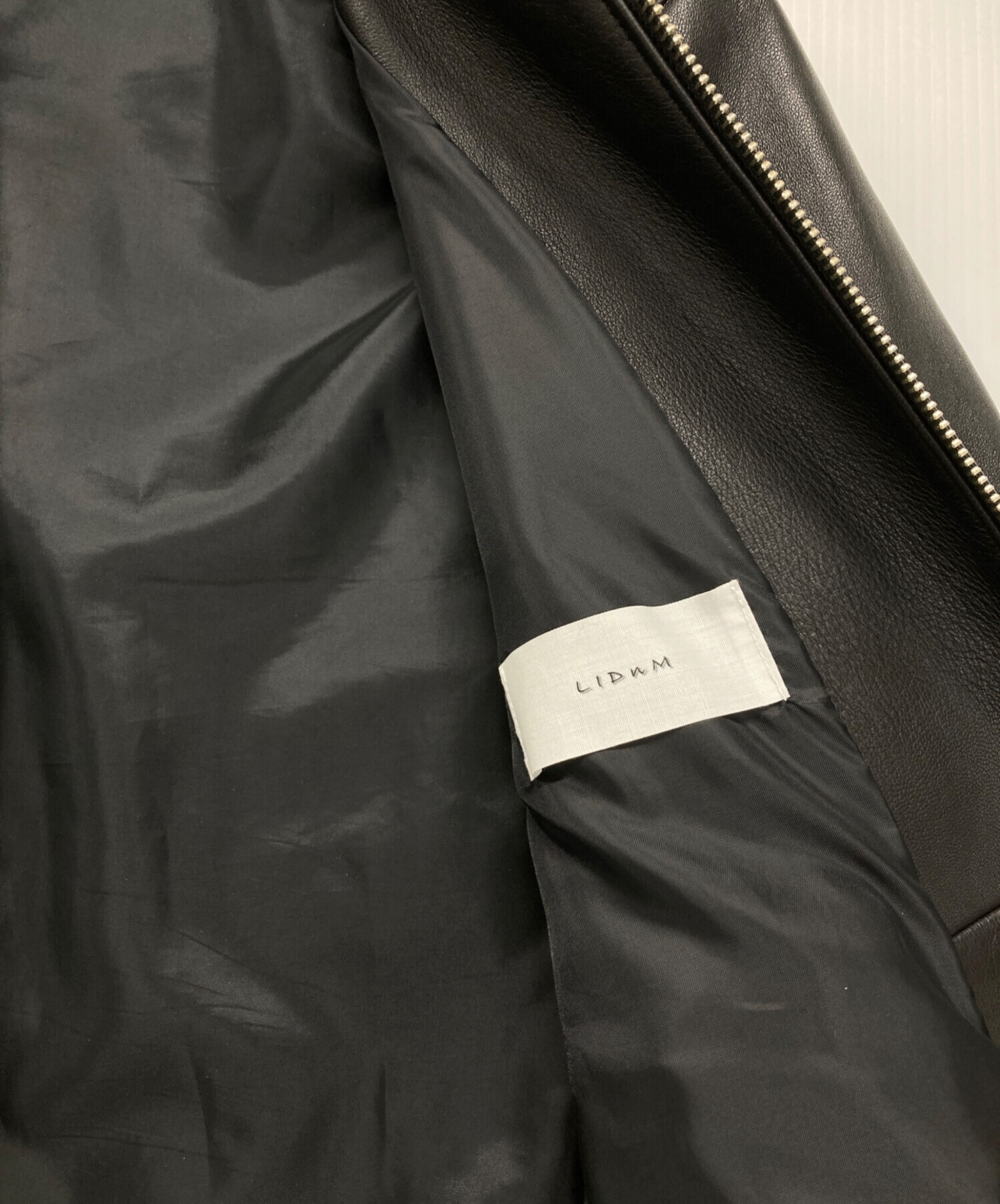 中古・古着通販】LIDnM (リドム) シングルライダースジャケット