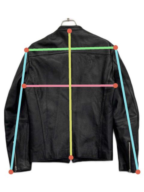 中古・古着通販】LIDnM (リドム) シングルライダースジャケット