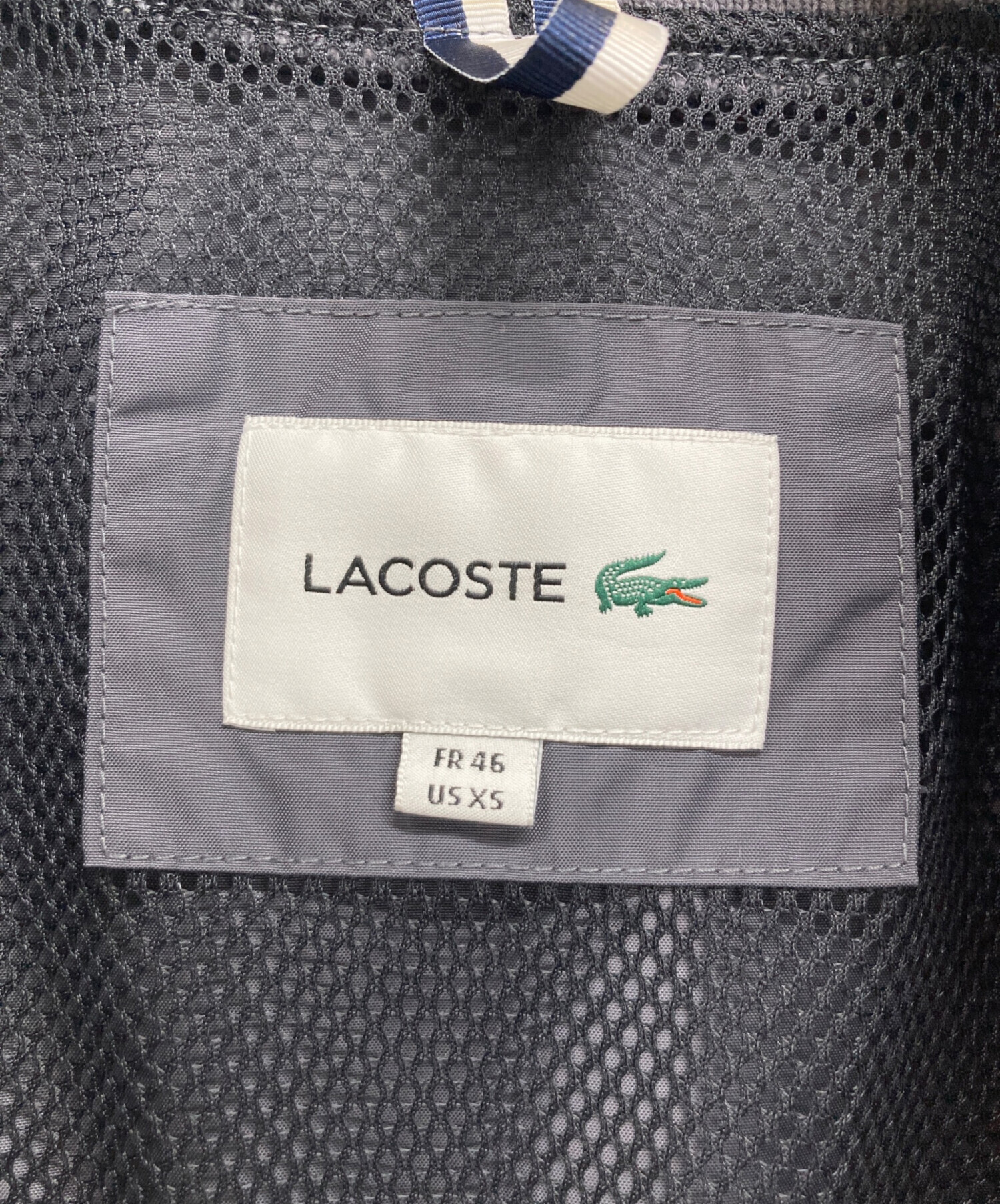 中古・古着通販】LACOSTE (ラコステ) MA-1ブルゾン グレー サイズ:US