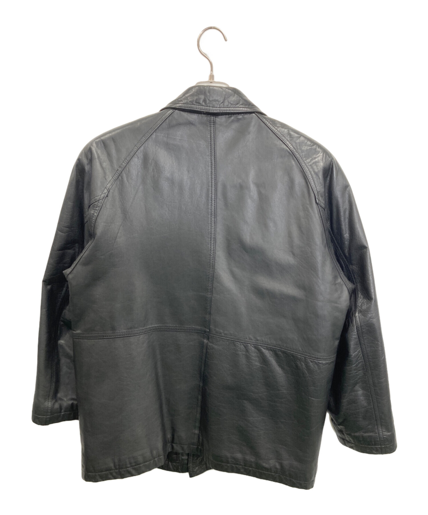 中古・古着通販】GETS (ゲッツ) レザージャケット ブラック サイズ:M