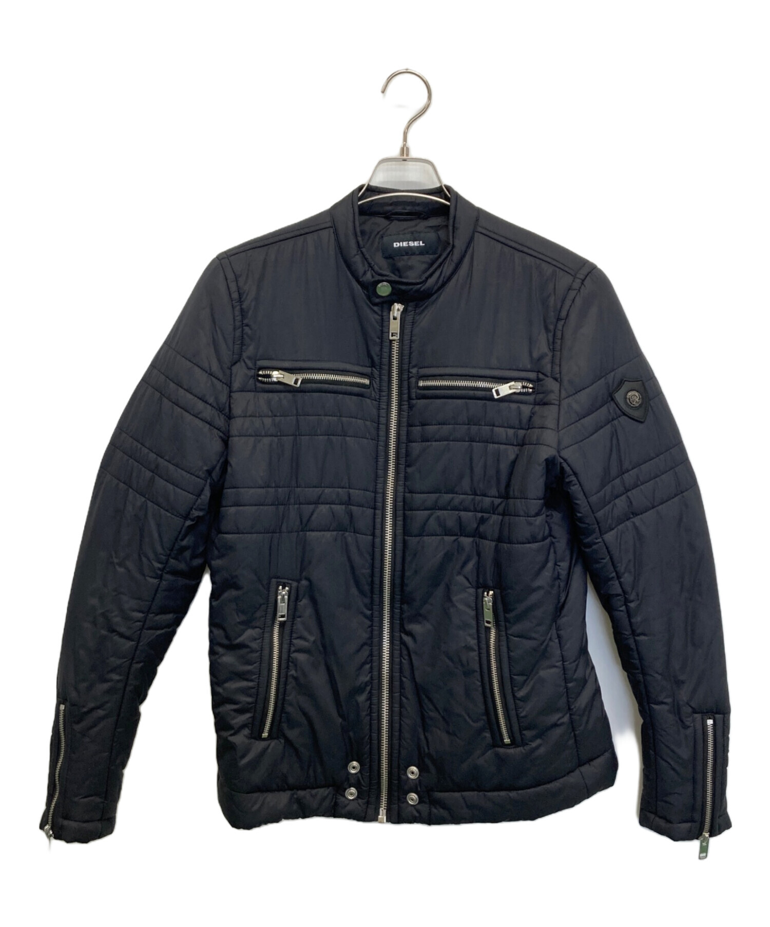 中古・古着通販】DIESEL (ディーゼル) ジップブルゾン ブラック サイズ