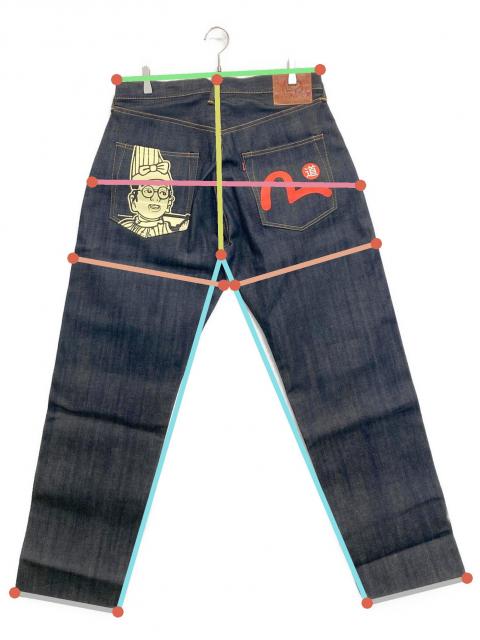 中古・古着通販】EVISU (エヴィス) デニムパンツ インディゴ サイズ:36