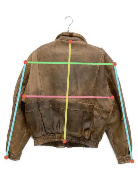 中古・古着通販】ZUF OLO (ズフォロ) レザージャケット ブラウン