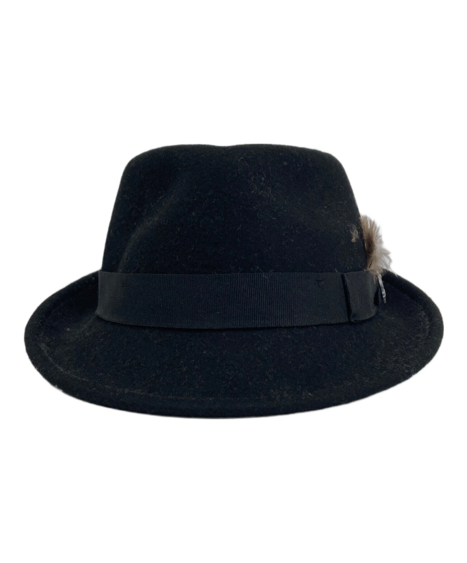 【未使用品】CHRISTYS'フェルトハット 中古・古着通販】CHRISTYS' (クリスティーズ) フェルトハット ブラック