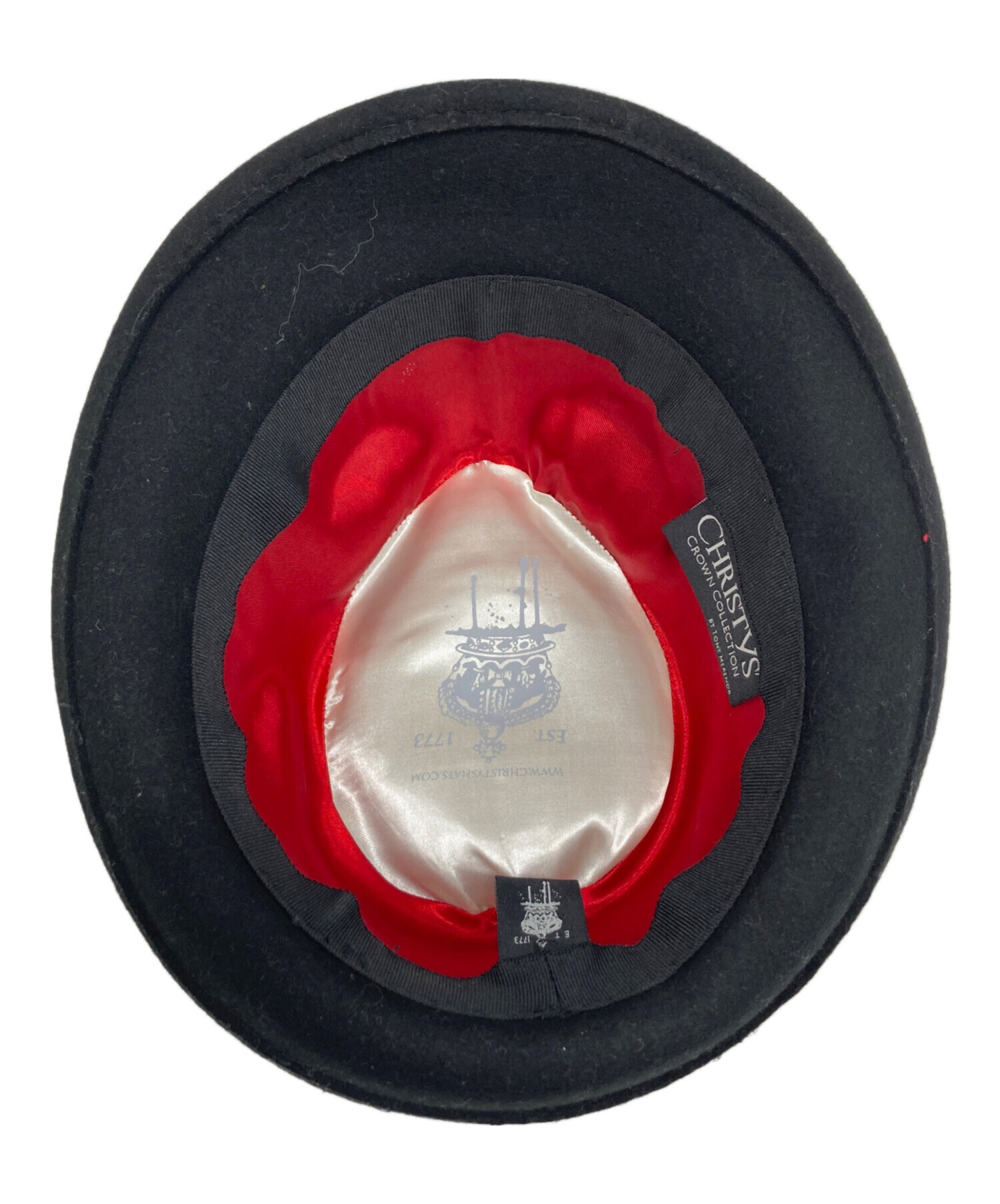 【未使用品】CHRISTYS'フェルトハット 中古・古着通販】CHRISTYS' (クリスティーズ) フェルトハット ブラック
