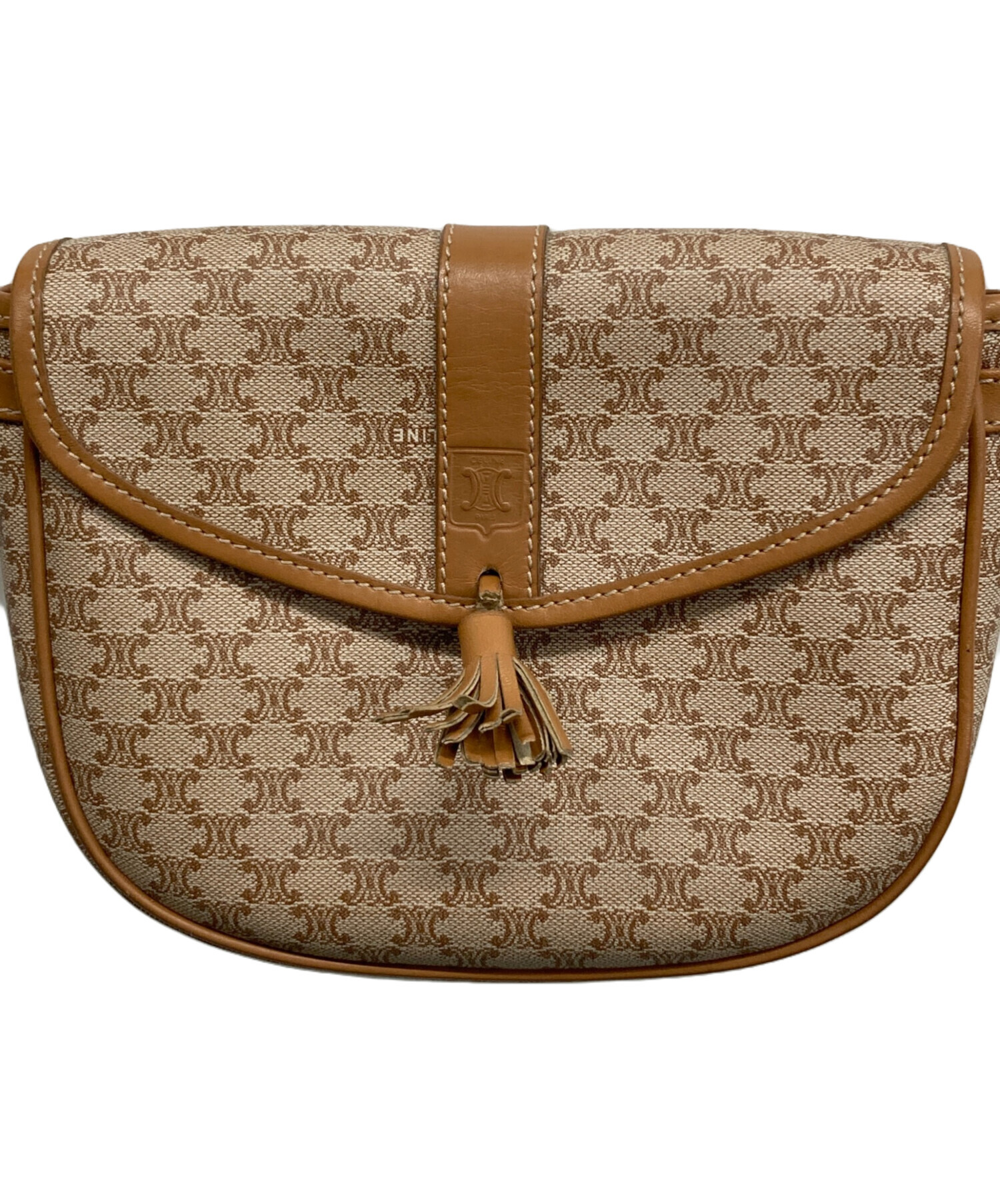 中古・古着通販】CELINE (セリーヌ) ショルダーバッグ ベージュ