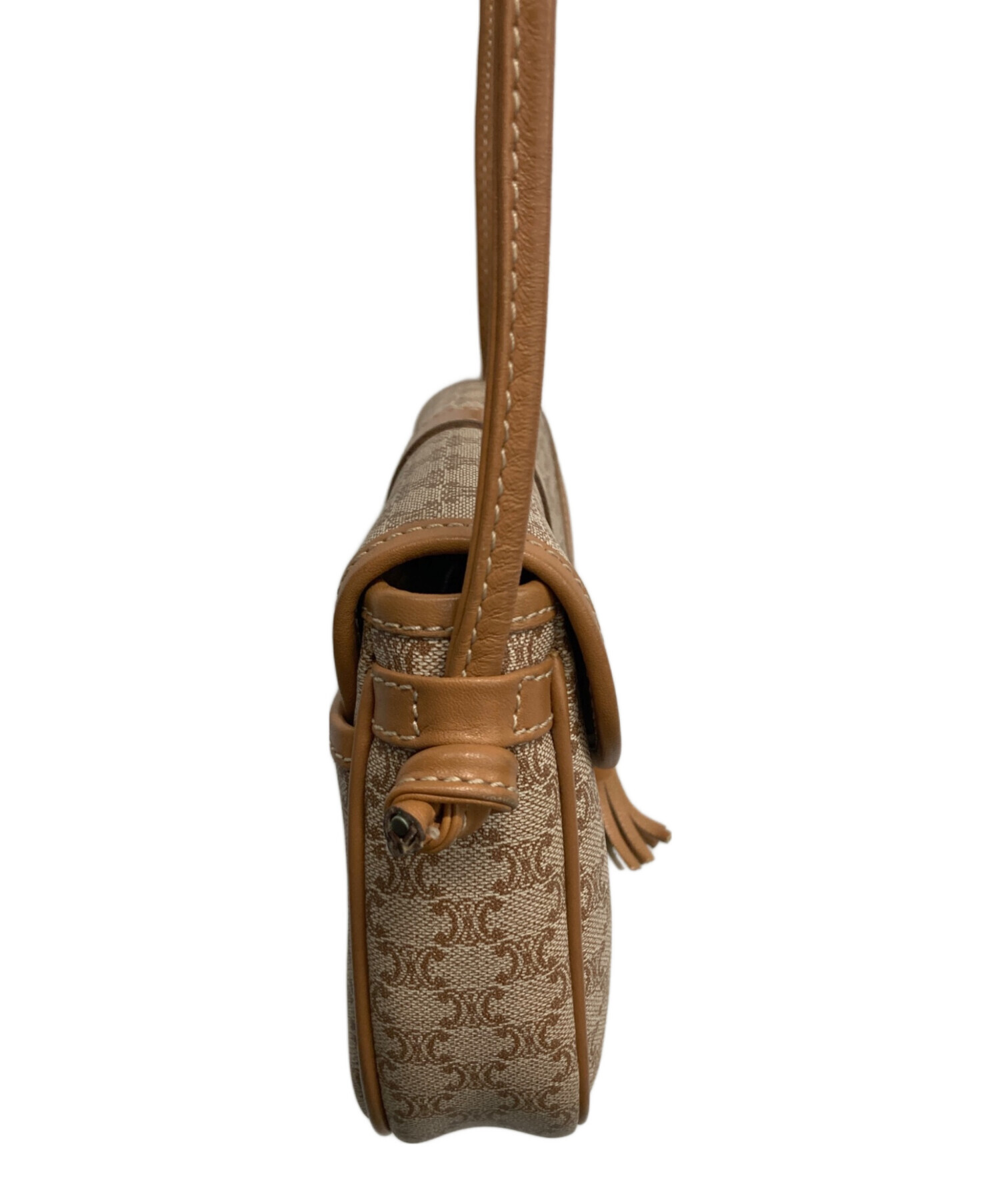 中古・古着通販】CELINE (セリーヌ) ショルダーバッグ ベージュ