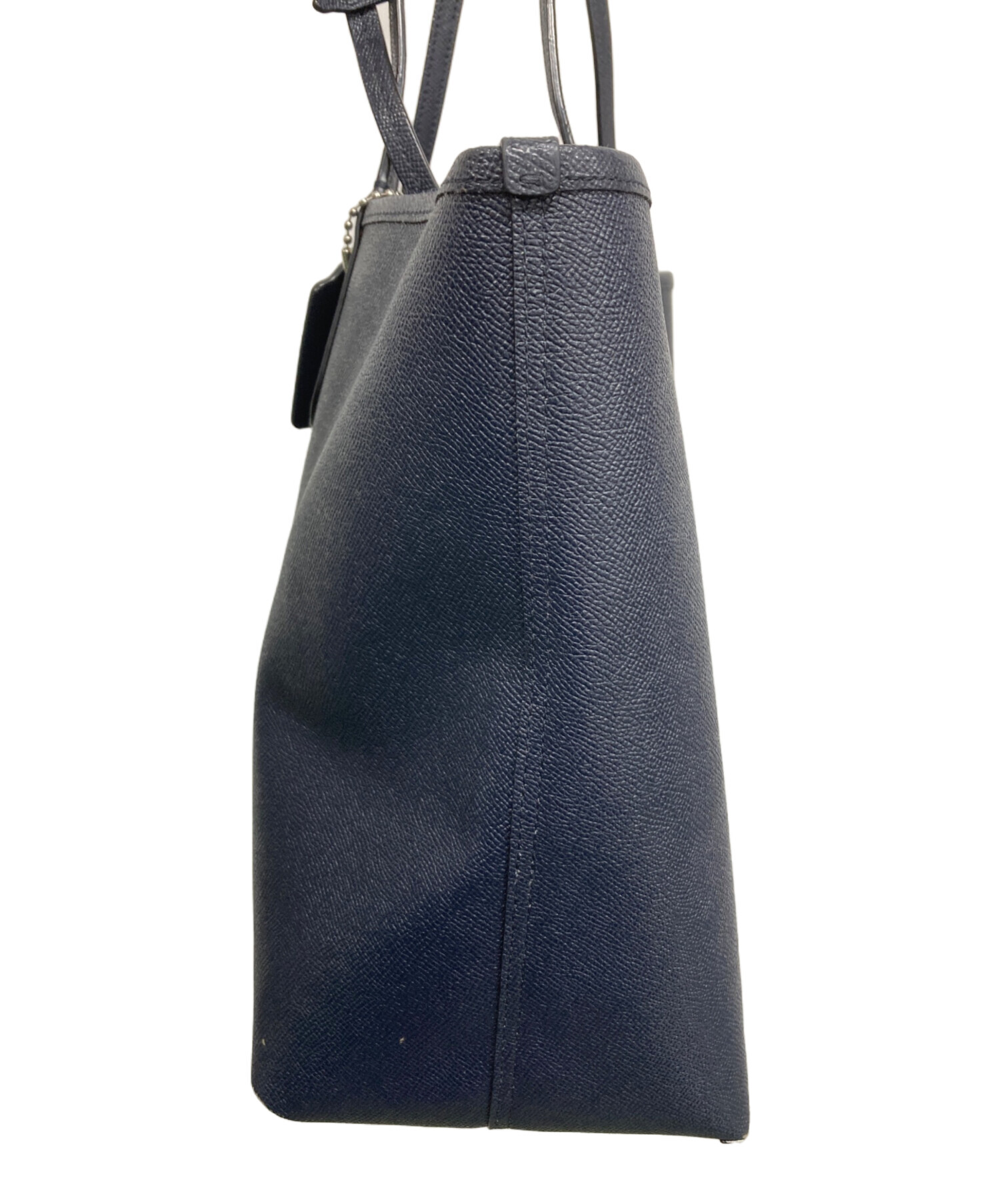 中古・古着通販】COACH (コーチ) リバーシブルトートバッグ ネイビー