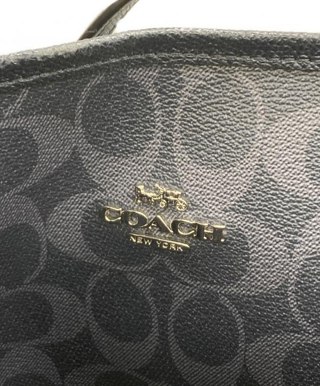 中古・古着通販】COACH (コーチ) リバーシブルトートバッグ ネイビー