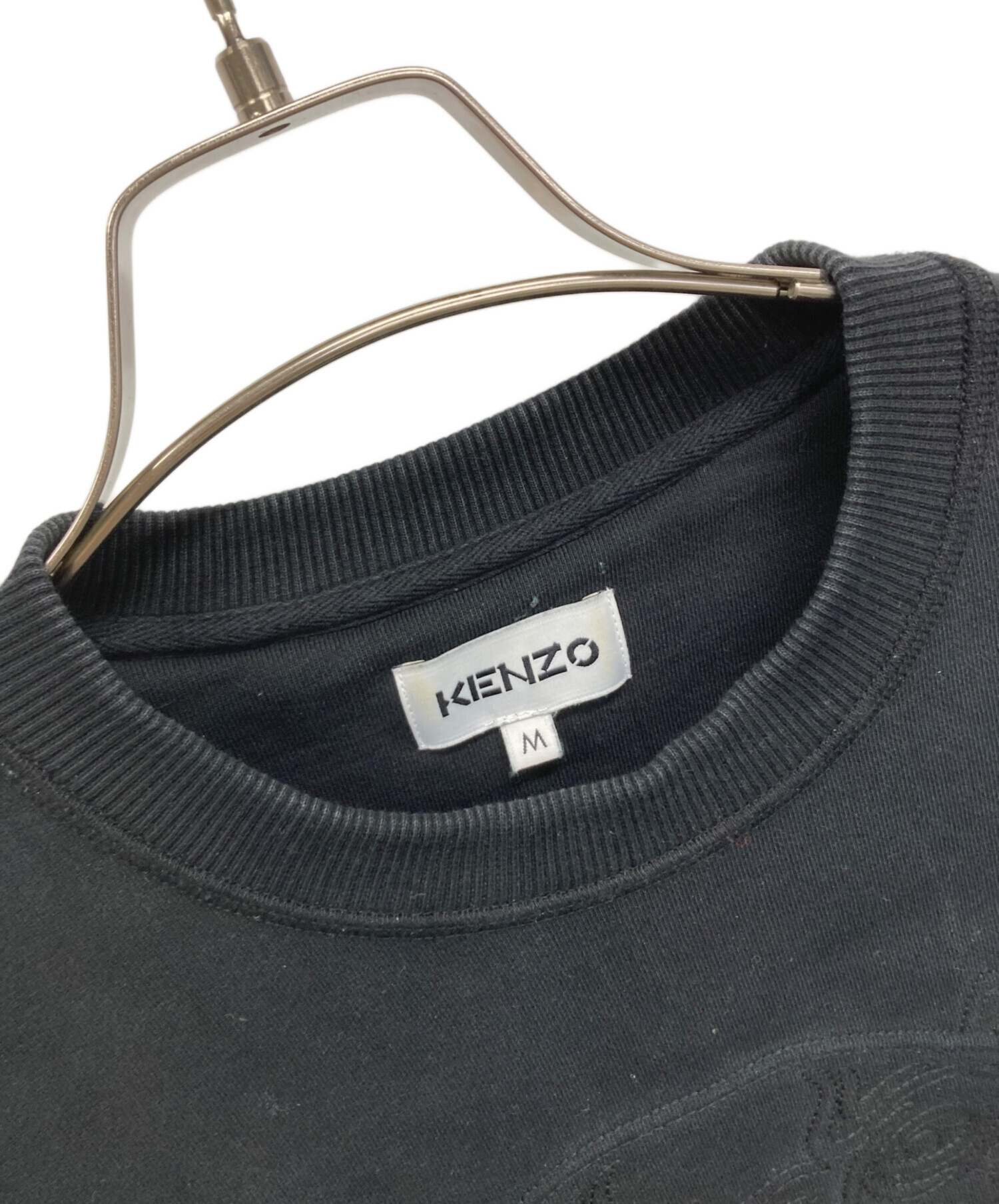 KENZO クルーネックスウェット ブラック Mサイズ 希少 KENZO 上質 アイ 