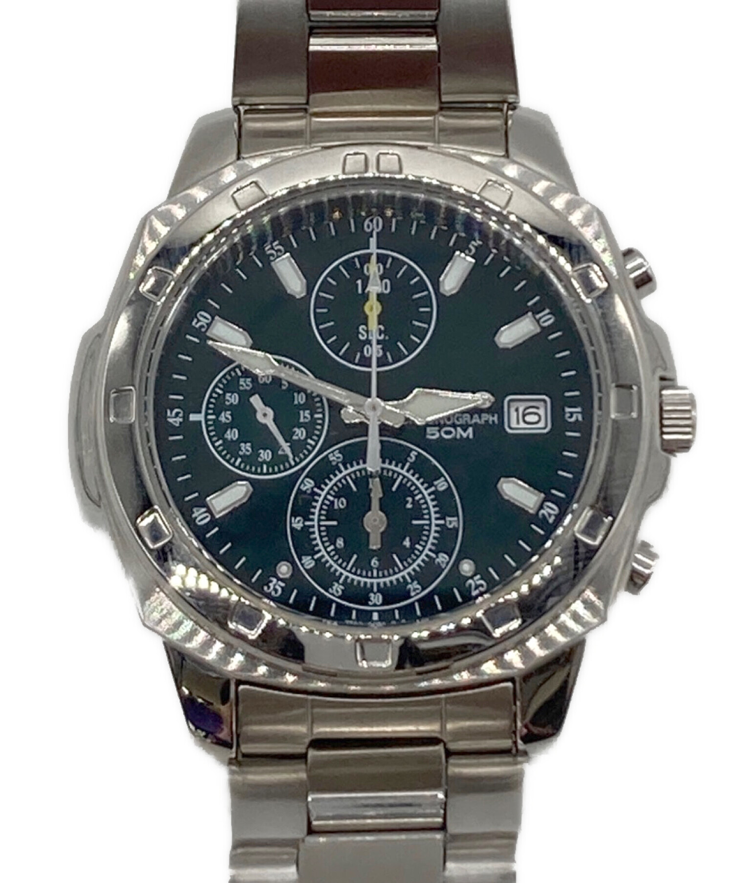 中古・古着通販】SEIKO (セイコー) クロノグラフ ネイビー｜ブランド 