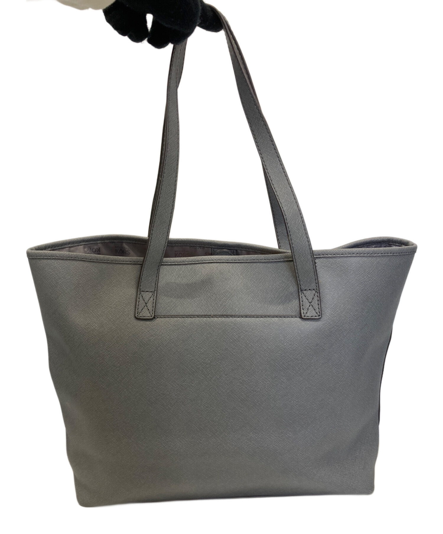 とめこ 様　MICHAEL KORS トートバッグ グレー/ネイビー 中古・古着通販】MICHAEL KORS (マイケル・コース) トートバッグ