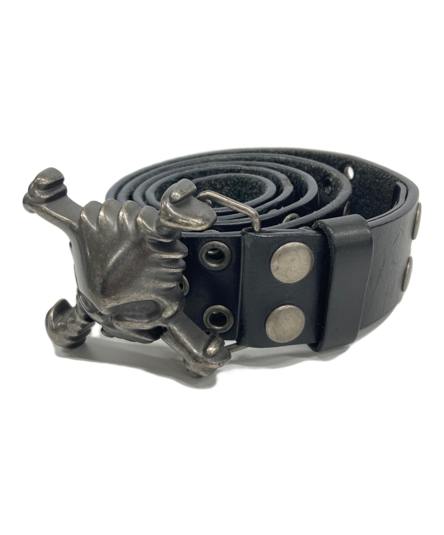 Oakley ブラックレザーベルト 中古・古着通販】OAKLEY (オークリー) レザーベルト ブラック