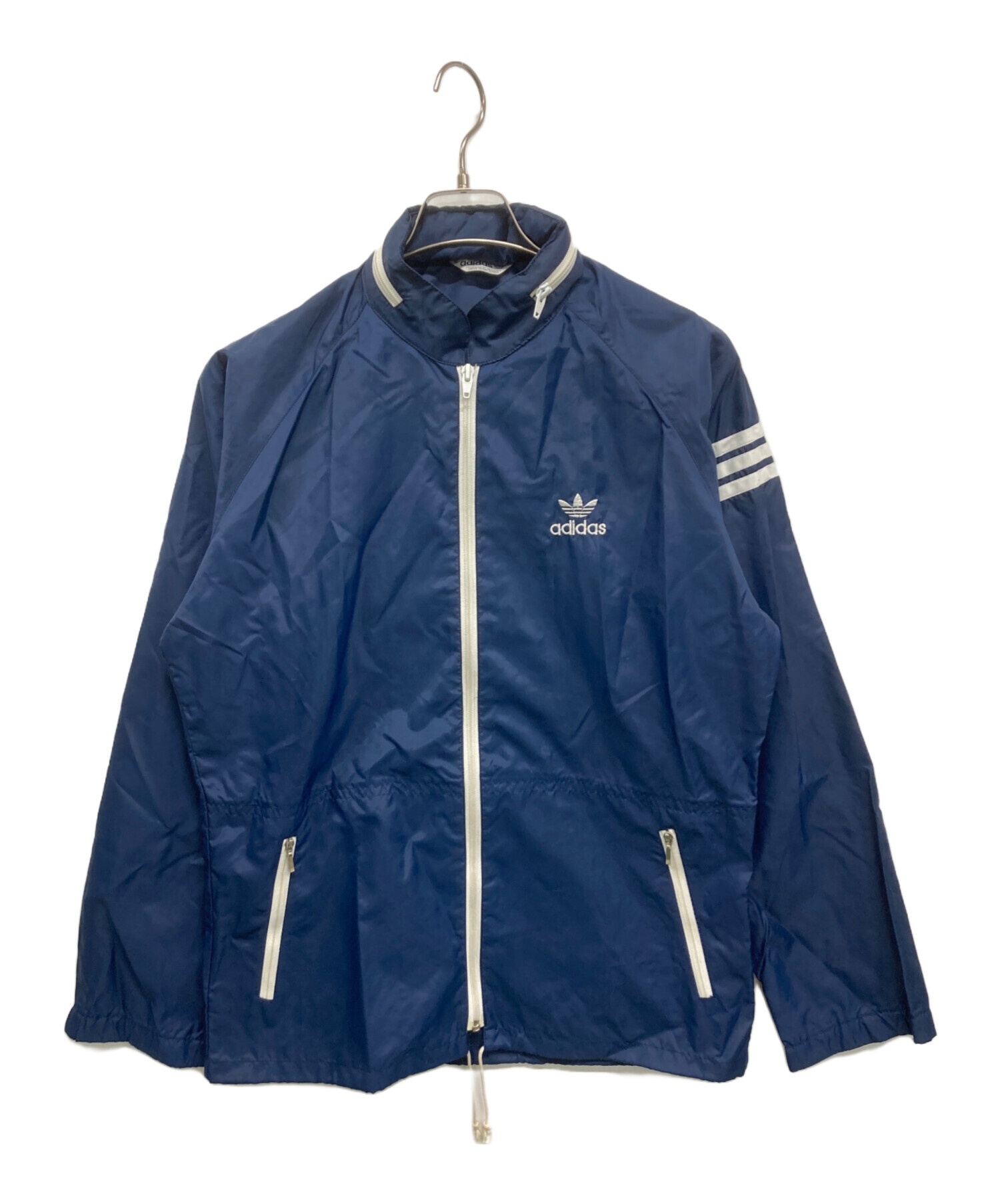 中古・古着通販】adidas (アディダス) ナイロンジャケット ネイビー