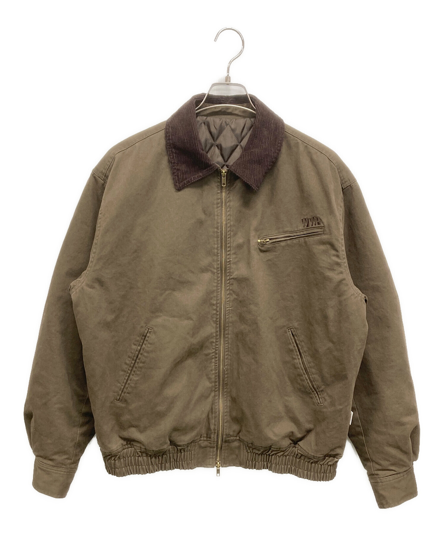 WETTEMPT　サルファーダイキルティングツイルブルゾン　ダークオリーブ SULFUR DYED QUILTED TWILL BLOUSON / サルファーダイキルティング
