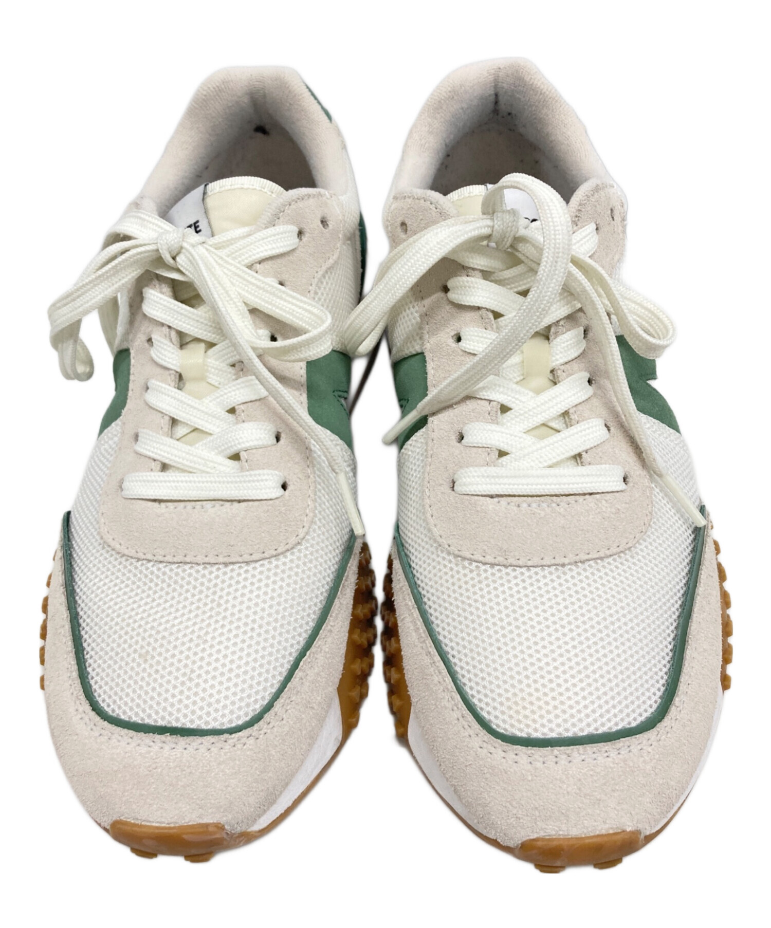 中古・古着通販】LACOSTE (ラコステ) スニーカー ホワイト×グリーン 