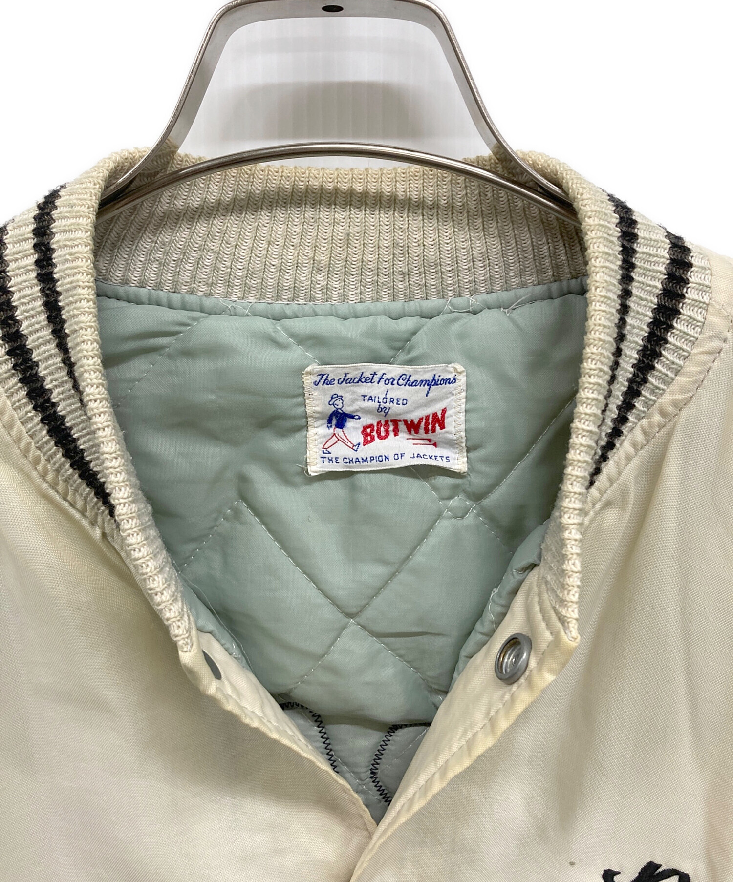 中古・古着通販】butwin (バトウィン) スタジャン アイボリー サイズ 