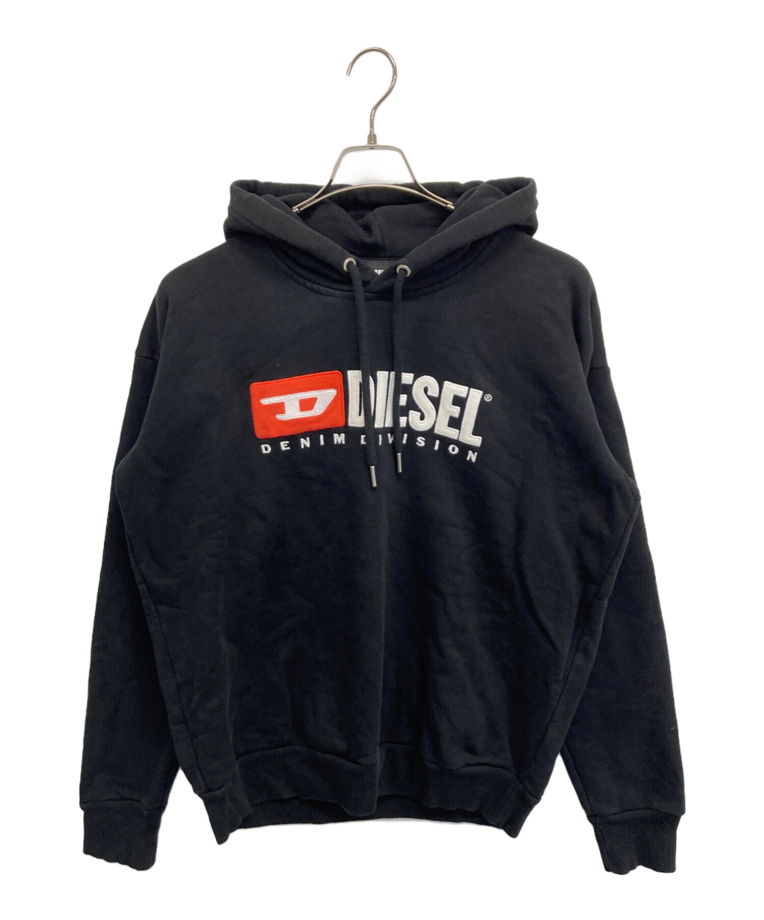 中古・古着通販】DIESEL (ディーゼル) プルオーバーパーカー ブラック 