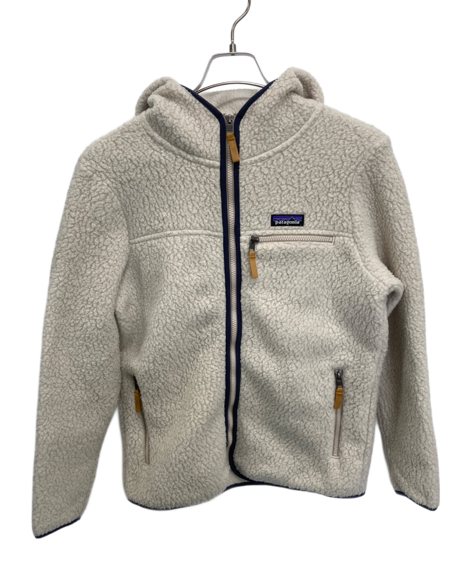 patagonia パタゴニアフリース サイズM カラーアイボリー 1円からの 