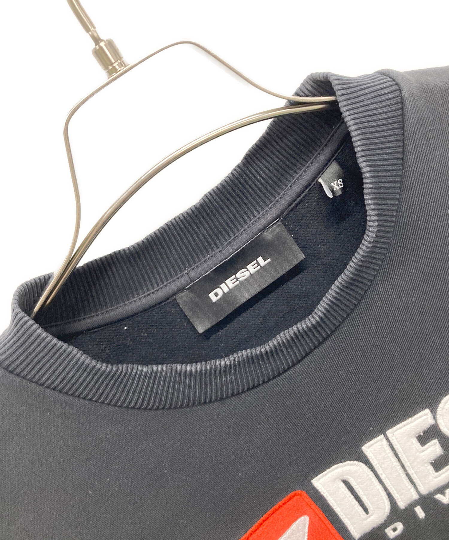 中古・古着通販】DIESEL (ディーゼル) ロゴスウェット ブラック サイズ