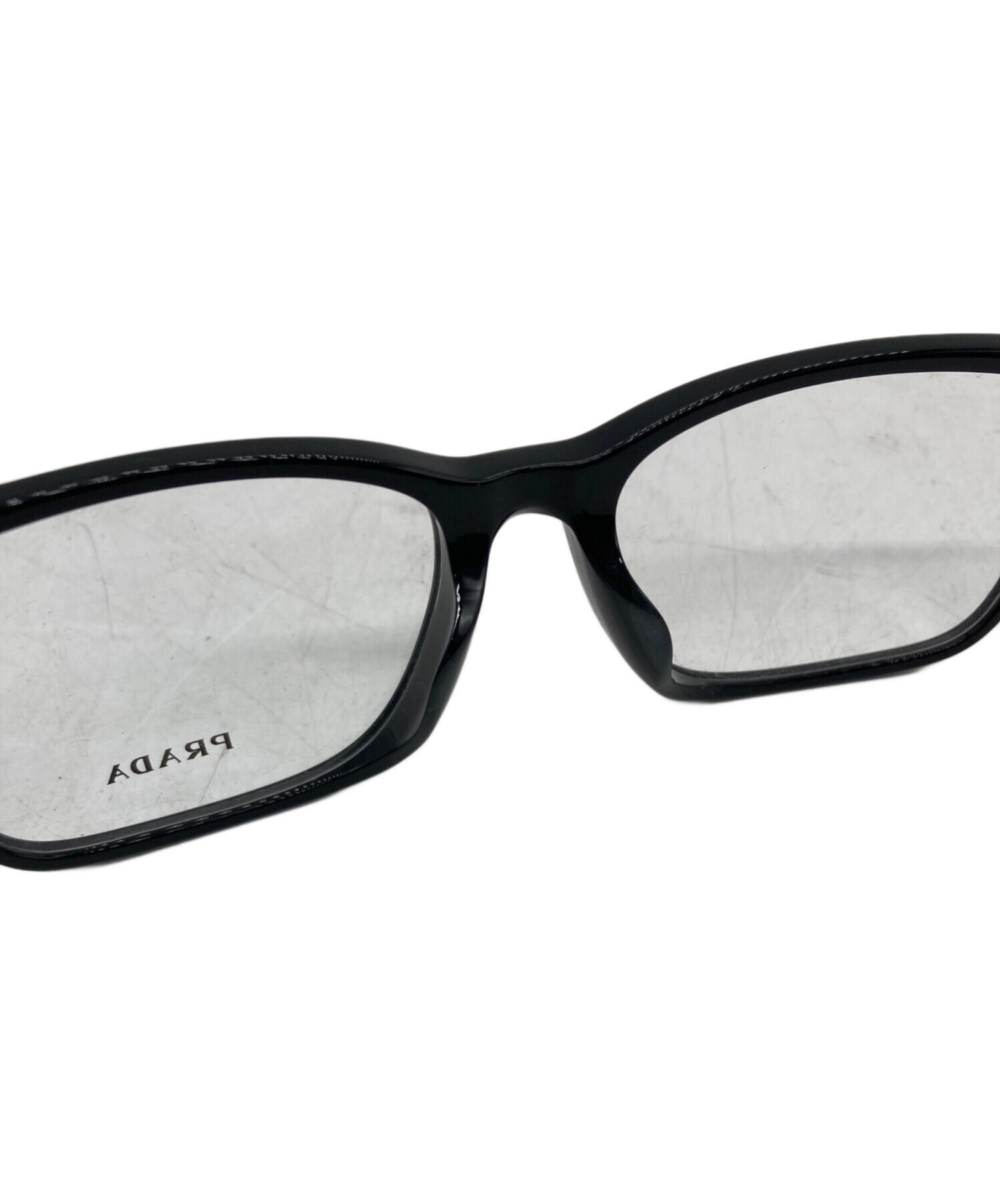 PRADA プラダ メガネ  黒 【古着】【中古】【送料無料】 中古・古着通販】PRADA (プラダ) 眼鏡 ブラック サイズ:56□17