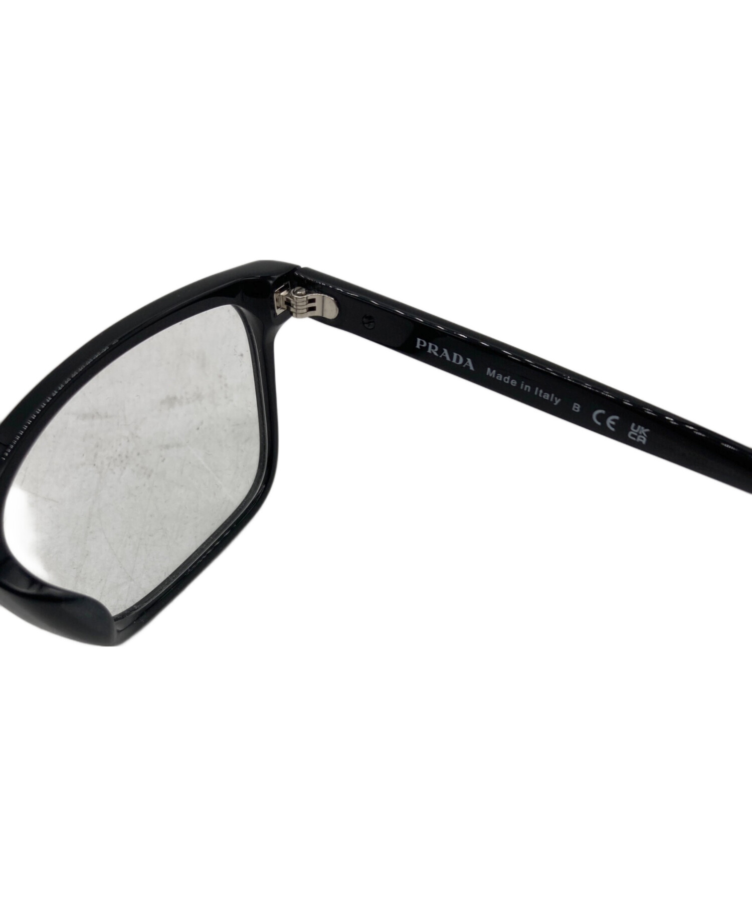 PRADA プラダ メガネ  黒 【古着】【中古】【送料無料】 中古・古着通販】PRADA (プラダ) 眼鏡 ブラック サイズ:56□17