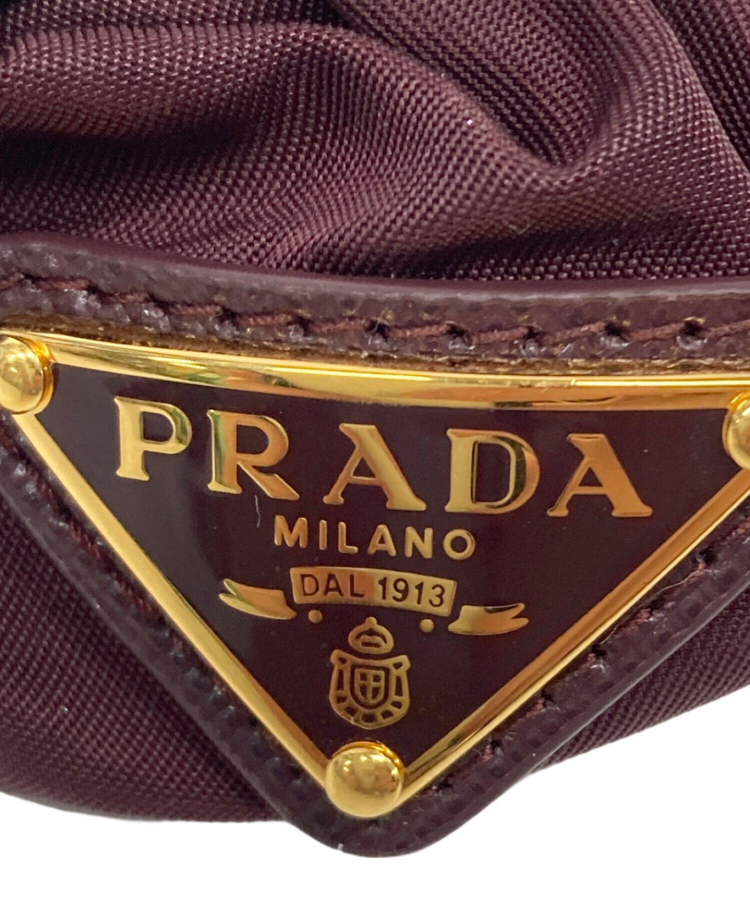 中古・古着通販】PRADA (プラダ) シュシュ ボルドー｜ブランド・古着